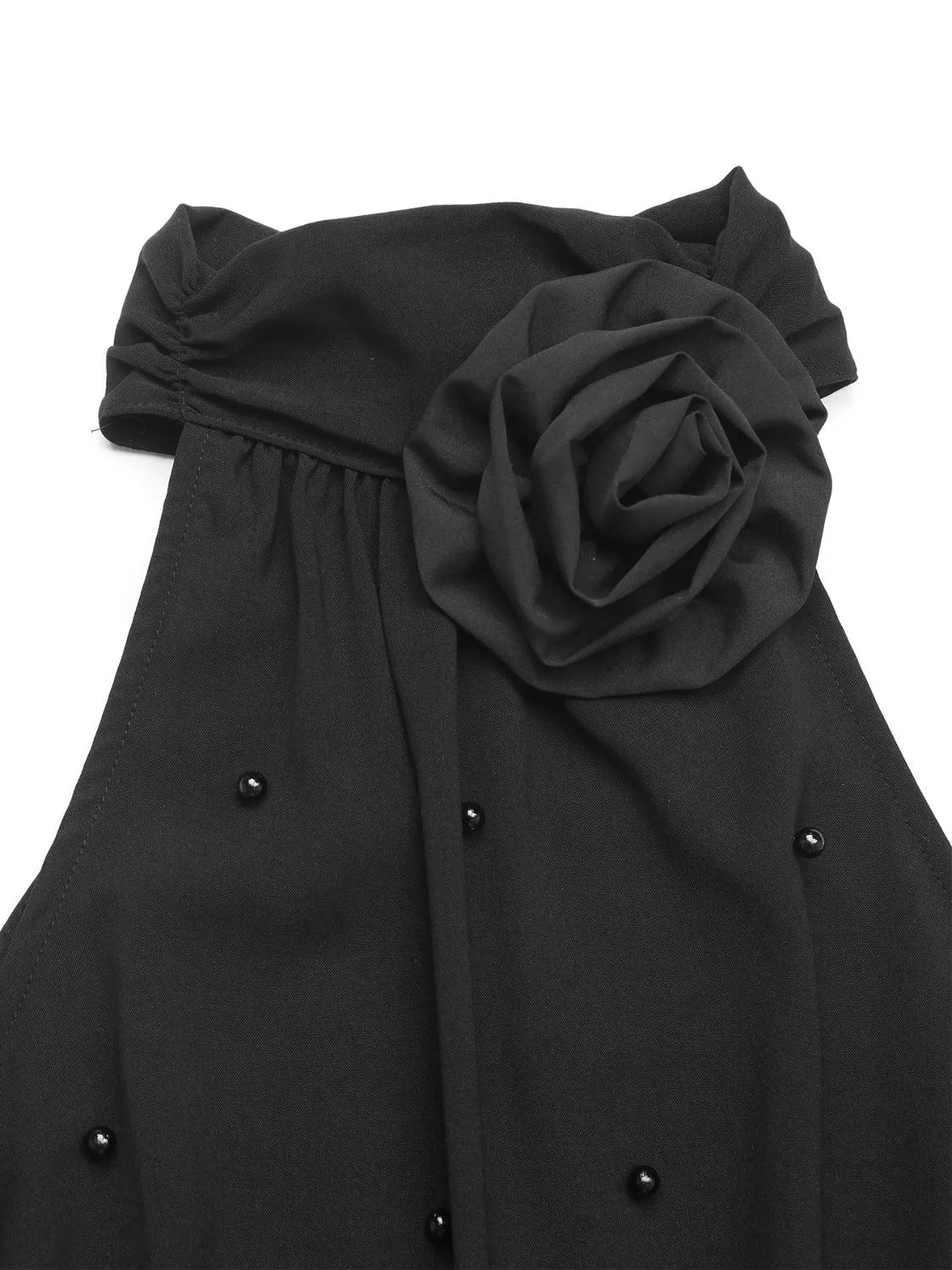 3D Flower Grecian Neck Bodysuit - Flip Flop Dynasty