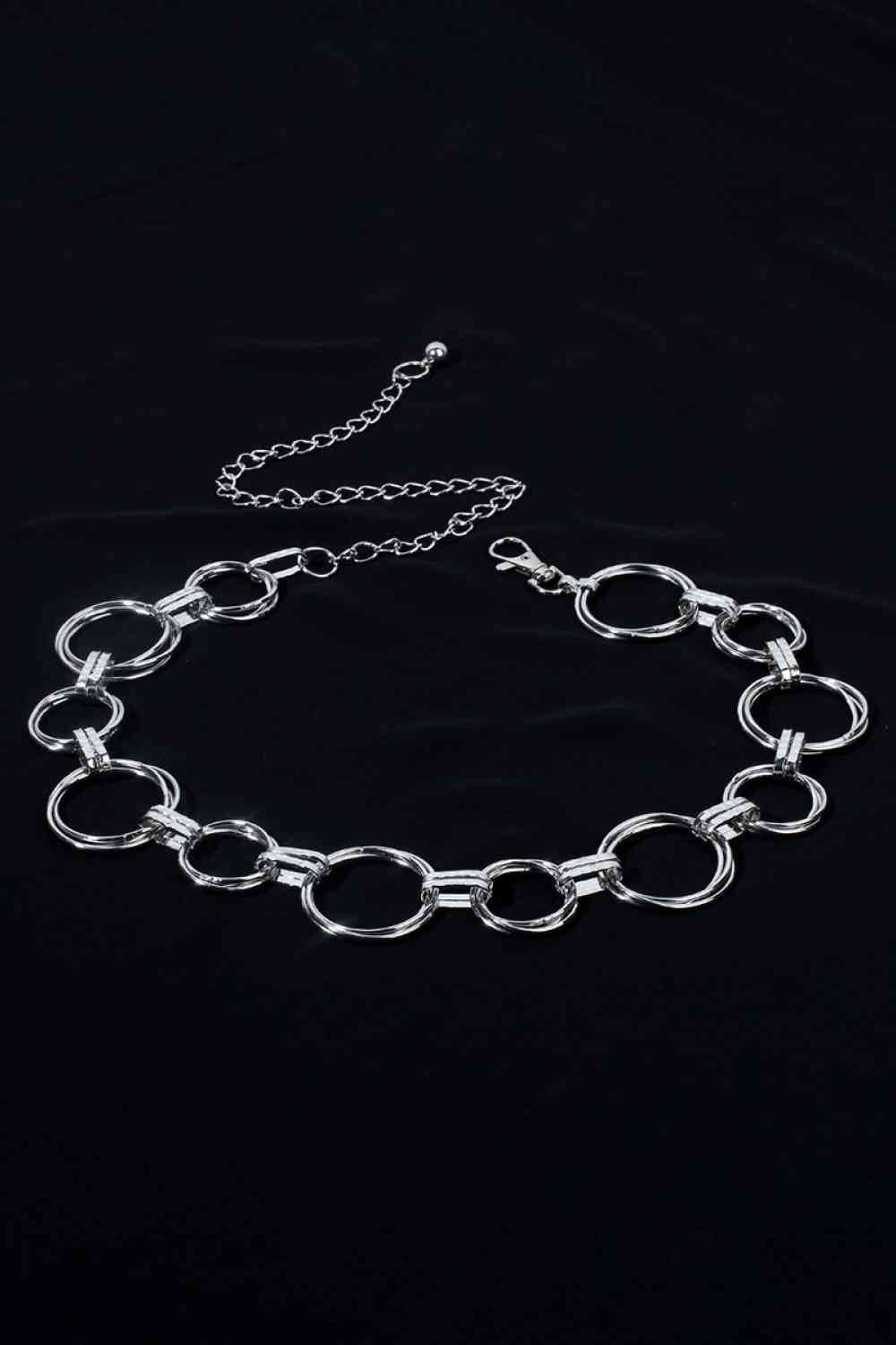 Alloy Chain Circle Shape Belt - Flip Flop Dynasty