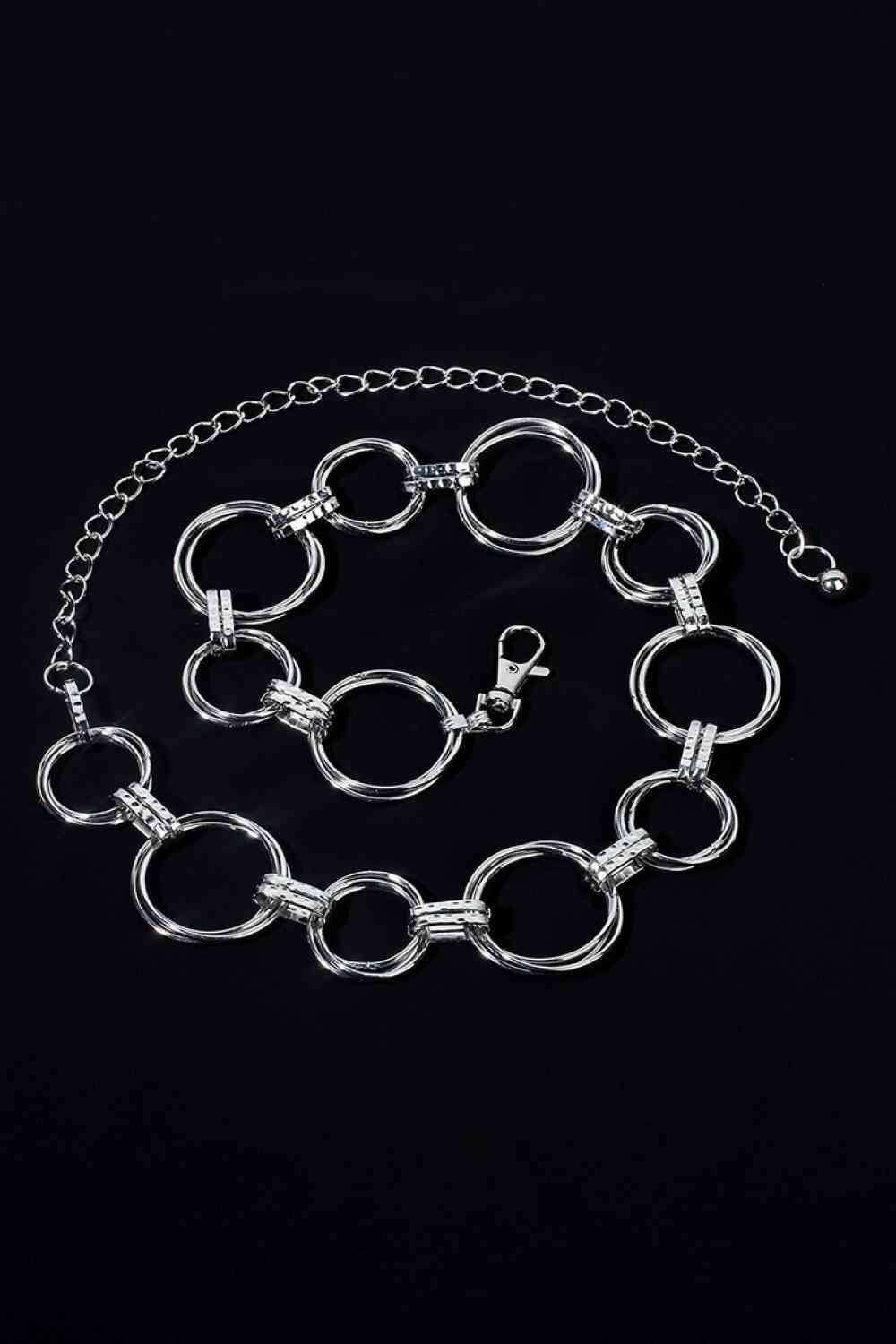 Alloy Chain Circle Shape Belt - Flip Flop Dynasty