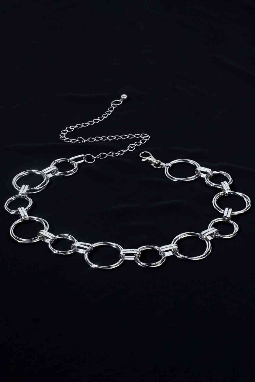 Alloy Chain Circle Shape Belt - Flip Flop Dynasty