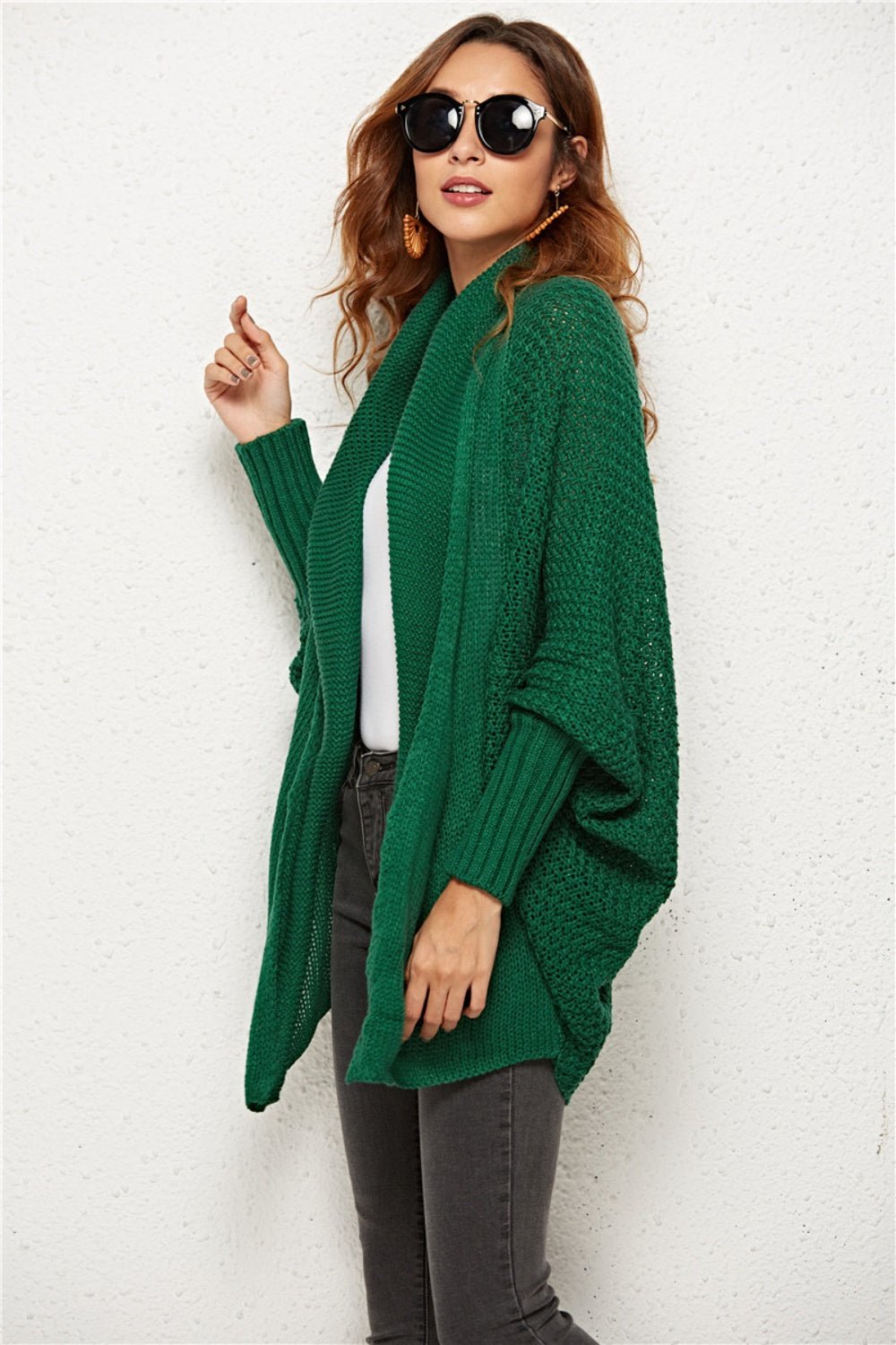 Angel Wings Open Front Batwing Sleeve Cardigan - Flip Flop Dynasty