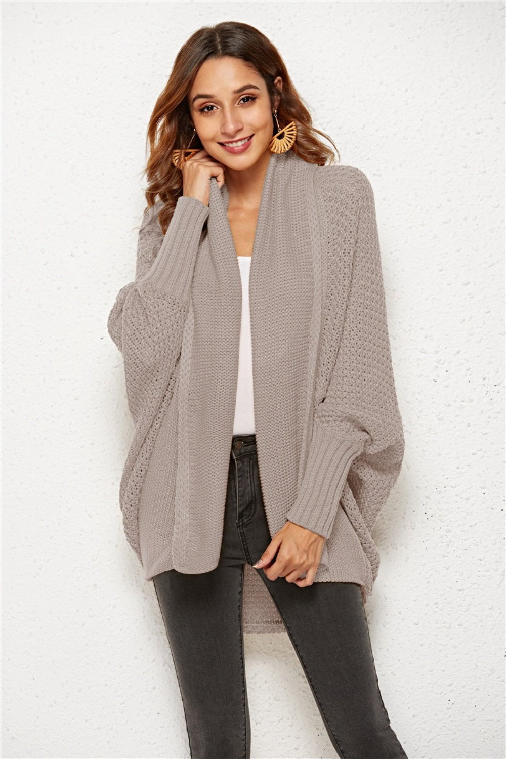 Angel Wings Open Front Batwing Sleeve Cardigan - Flip Flop Dynasty