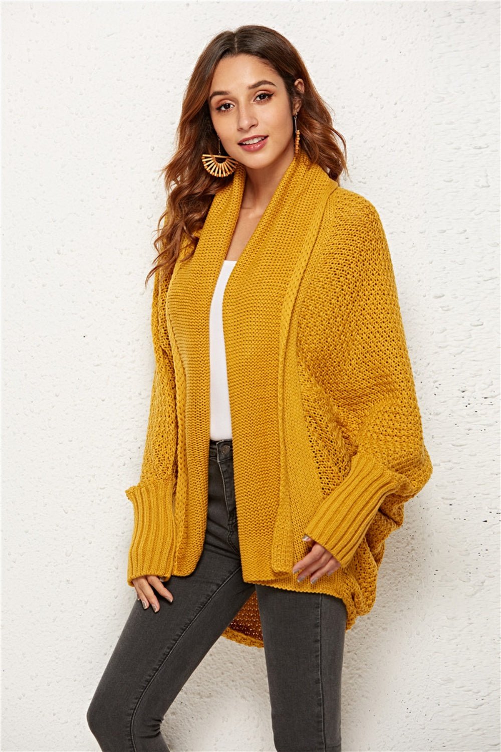 Angel Wings Open Front Batwing Sleeve Cardigan - Flip Flop Dynasty