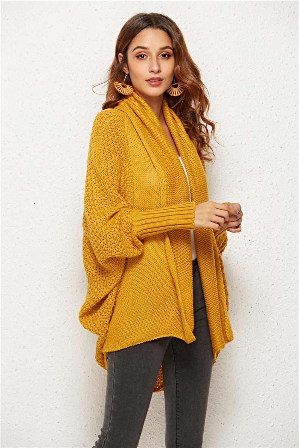Angel Wings Open Front Batwing Sleeve Cardigan - Flip Flop Dynasty