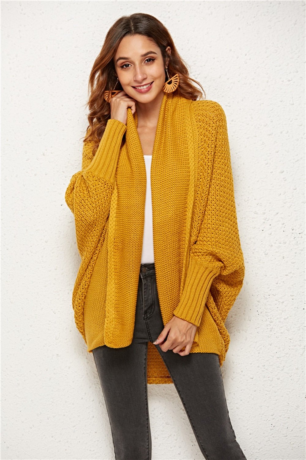 Angel Wings Open Front Batwing Sleeve Cardigan - Flip Flop Dynasty