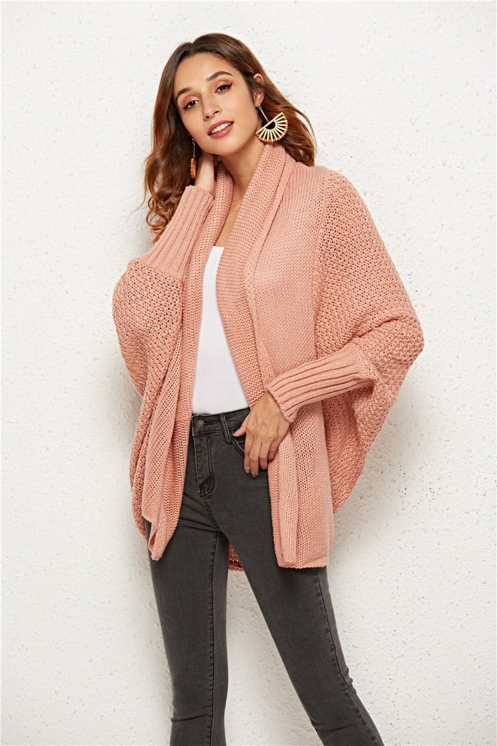 Angel Wings Open Front Batwing Sleeve Cardigan - Flip Flop Dynasty