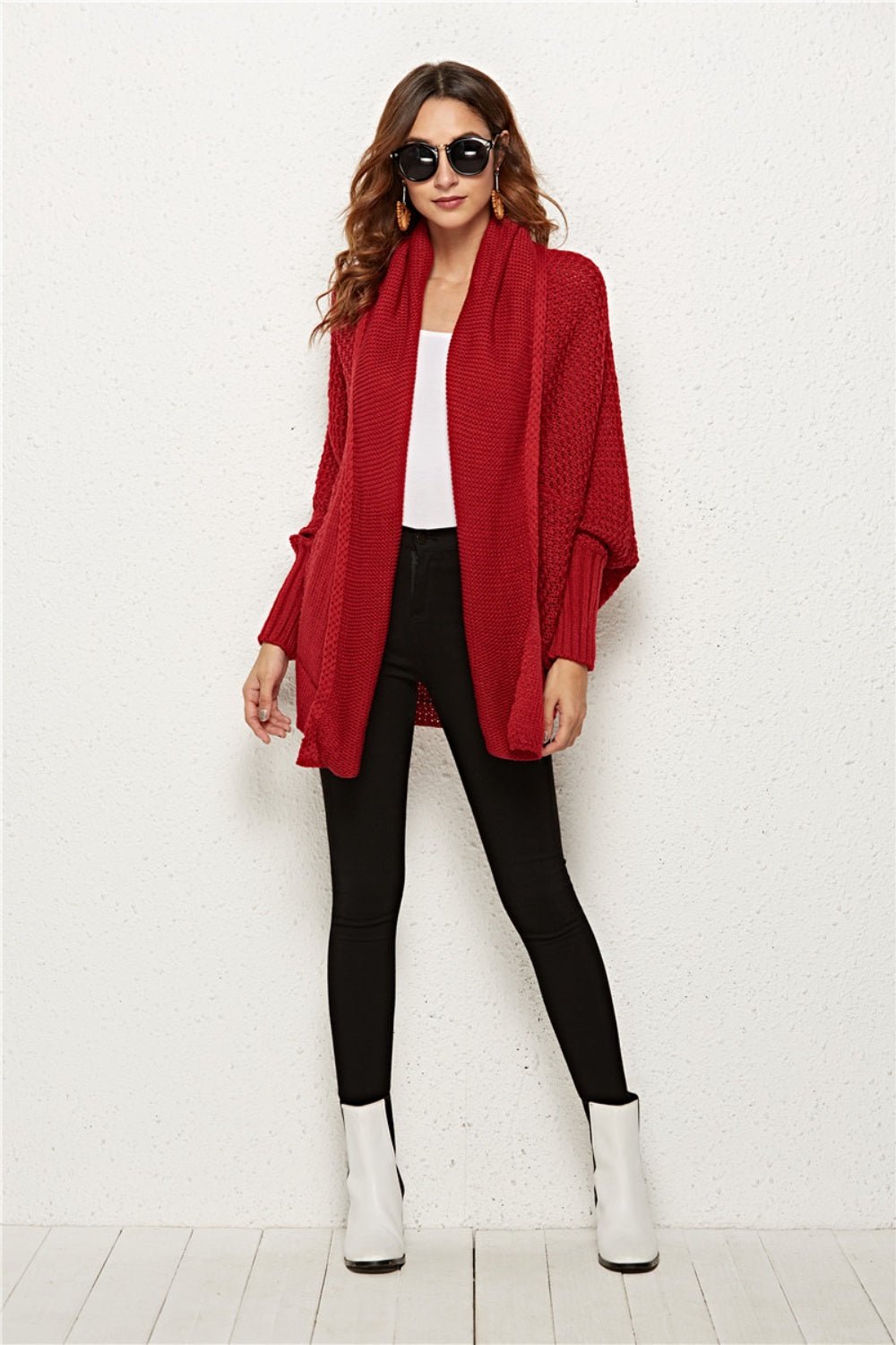 Angel Wings Open Front Batwing Sleeve Cardigan - Flip Flop Dynasty
