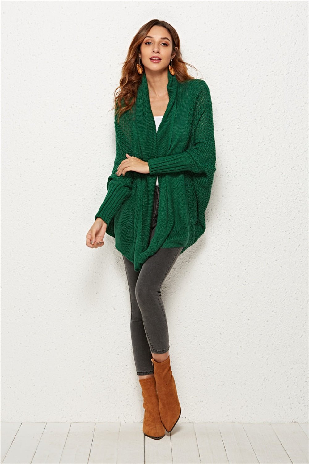 Angel Wings Open Front Batwing Sleeve Cardigan - Flip Flop Dynasty