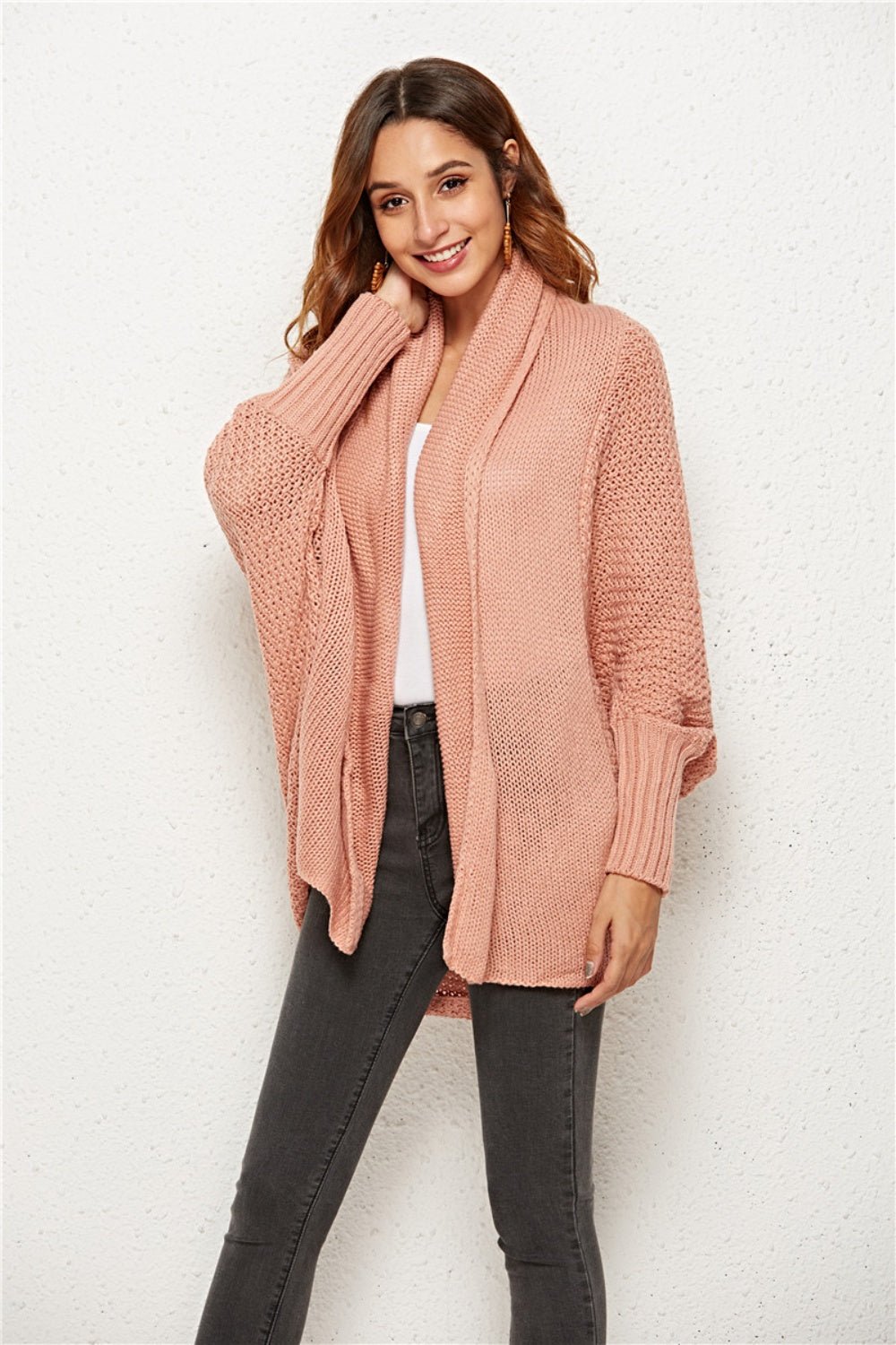 Angel Wings Open Front Batwing Sleeve Cardigan - Flip Flop Dynasty