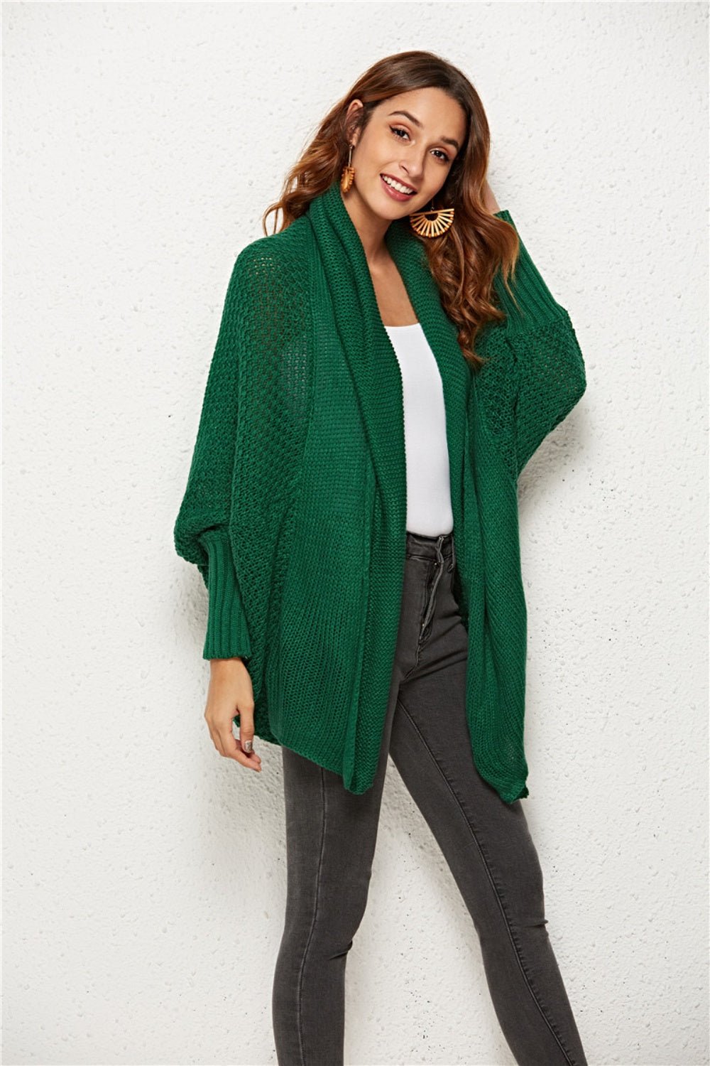Angel Wings Open Front Batwing Sleeve Cardigan - Flip Flop Dynasty