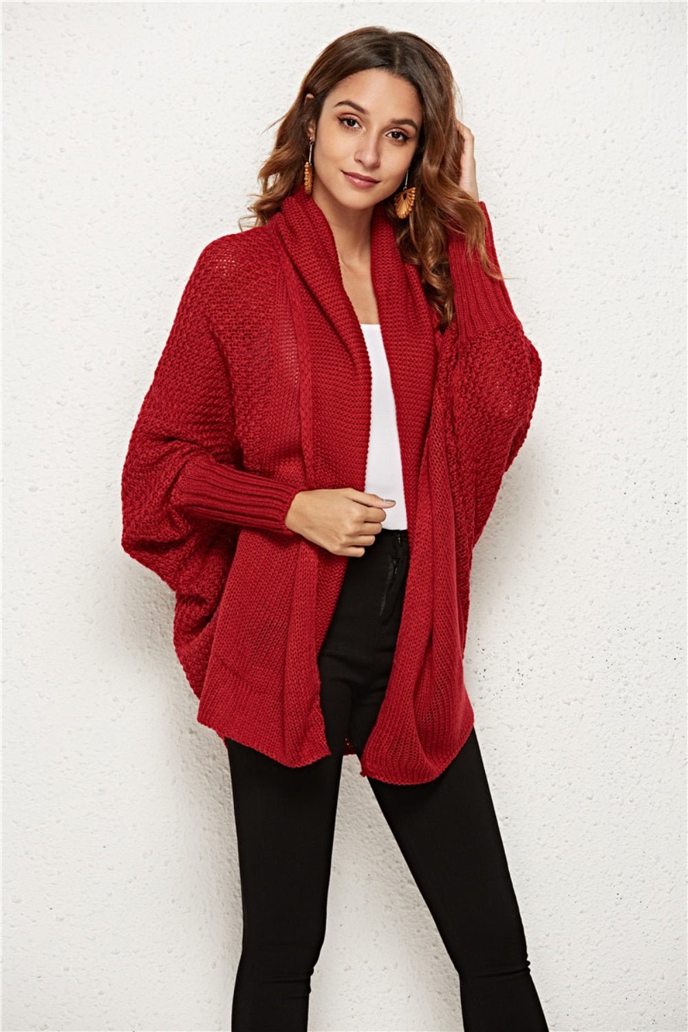 Angel Wings Open Front Batwing Sleeve Cardigan - Flip Flop Dynasty