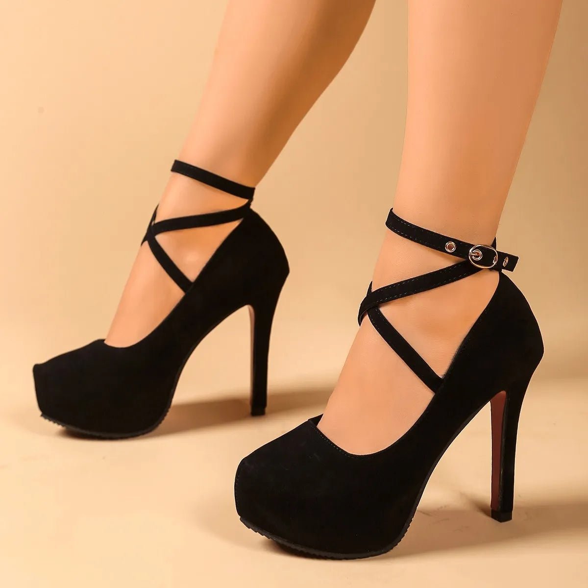 Ankle Strap High Heel Pumps - Flip Flop Dynasty