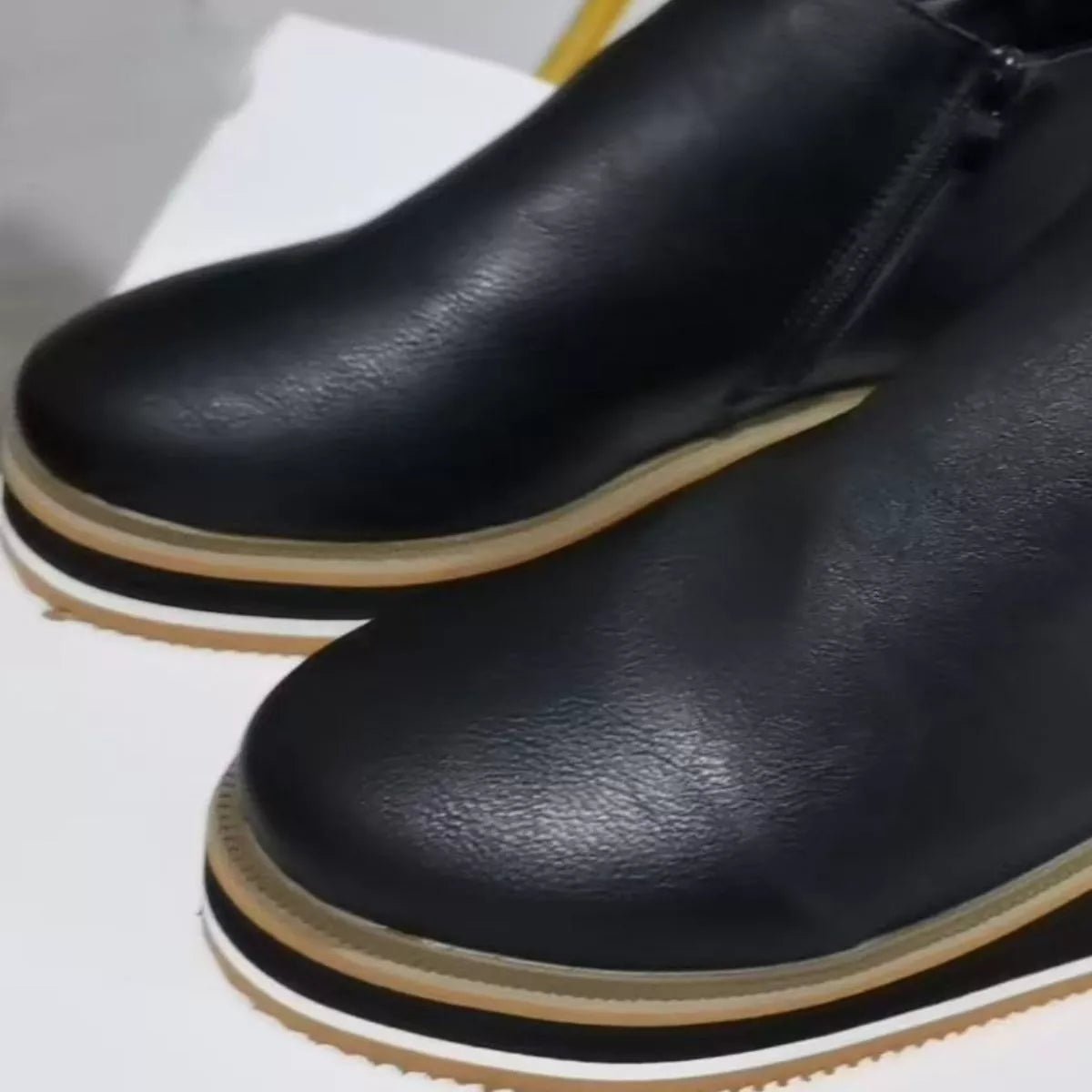 Ankle Wedge Boots with Zipper - Flip Flop Dynasty