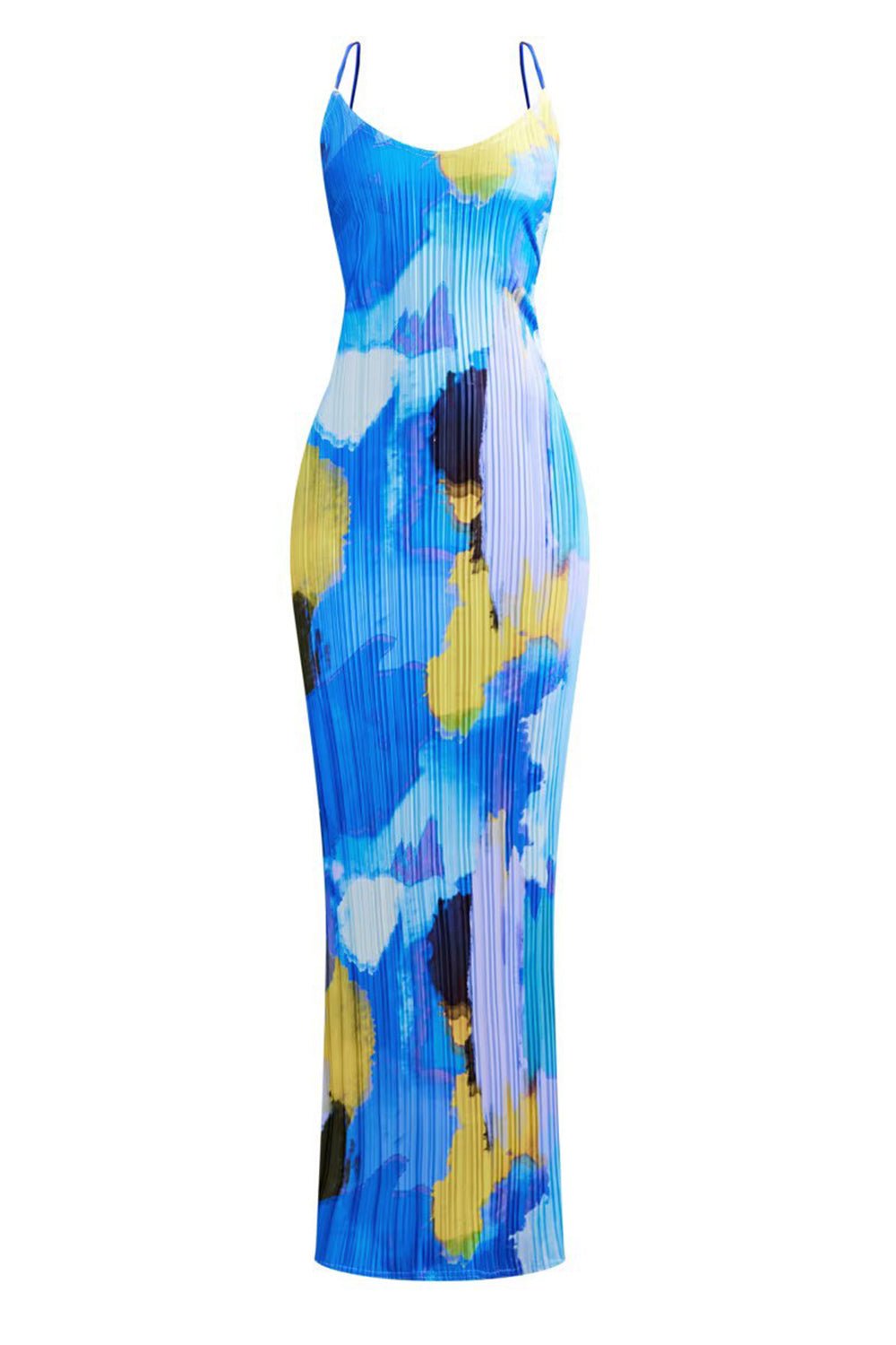 Backless Printed Maxi Cami Dress - Flip Flop Dynasty