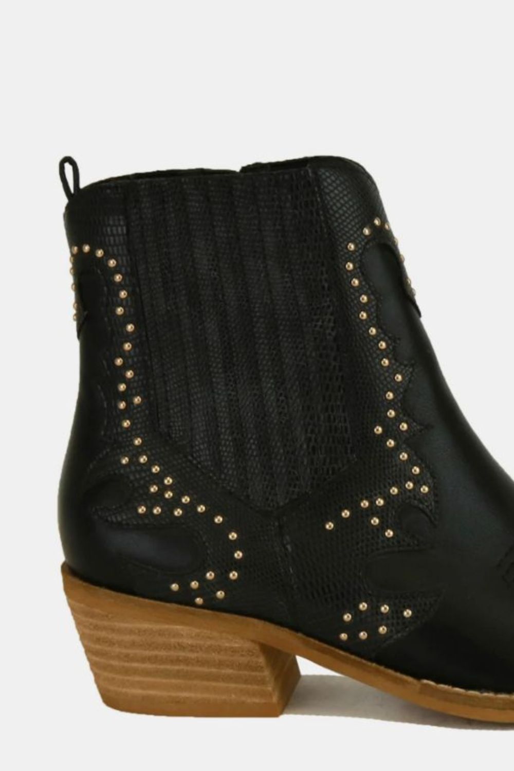 Beast Fashion Studded Detail Point Toe Boots - Flip Flop Dynasty