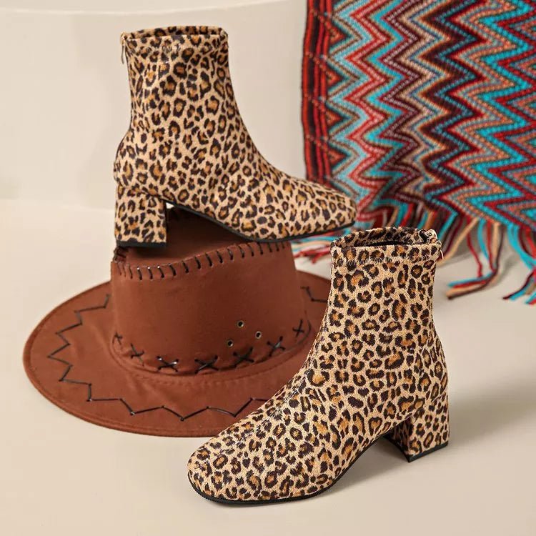 Block Heel Ankle Boots - Flip Flop Dynasty