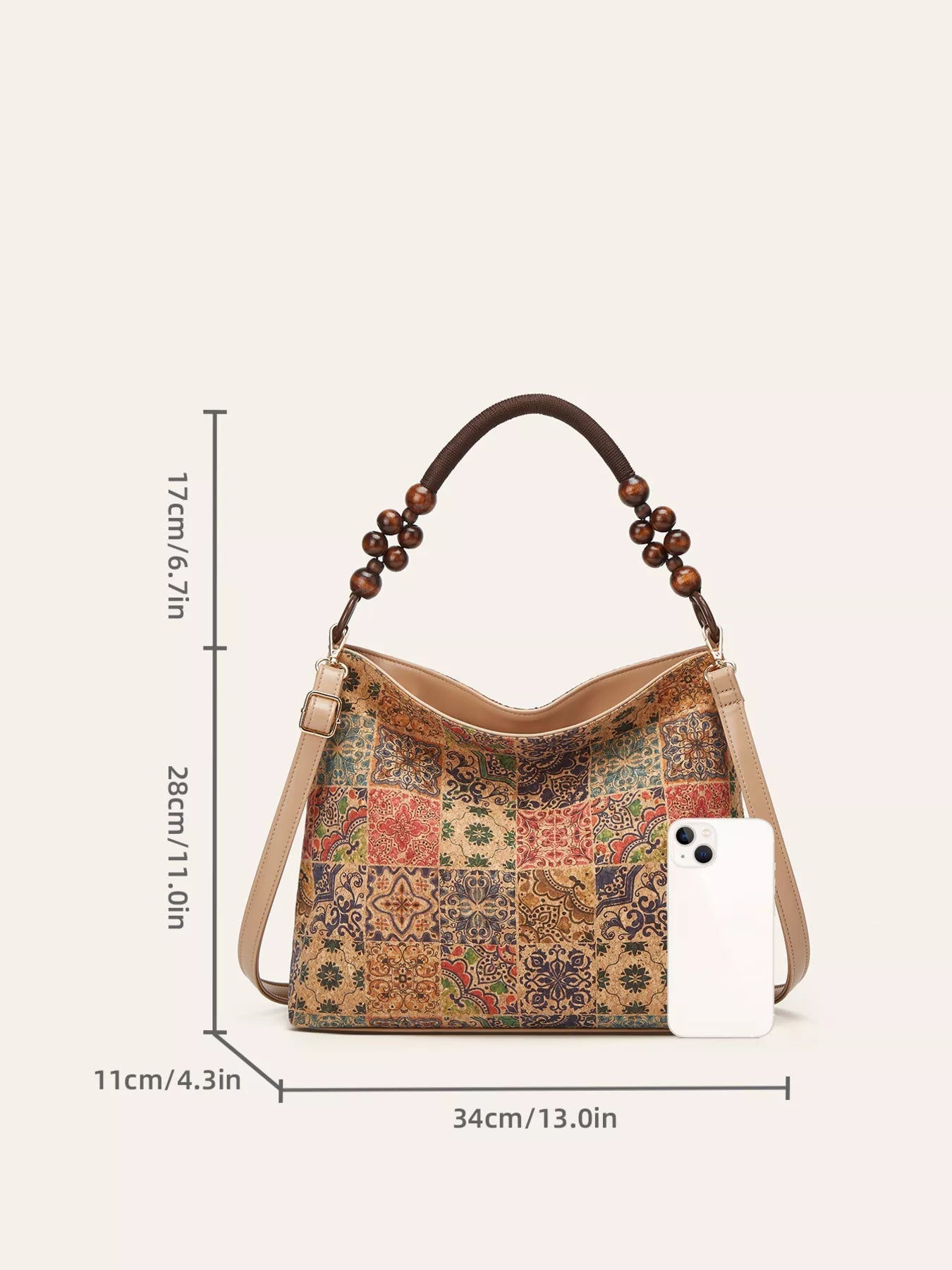 Bohemian Geometric Pattern Hobo Handbag - Flip Flop Dynasty