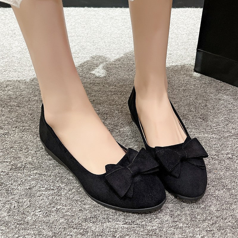 Bow Point Toe Low Heel Slip - Ons - Flip Flop Dynasty