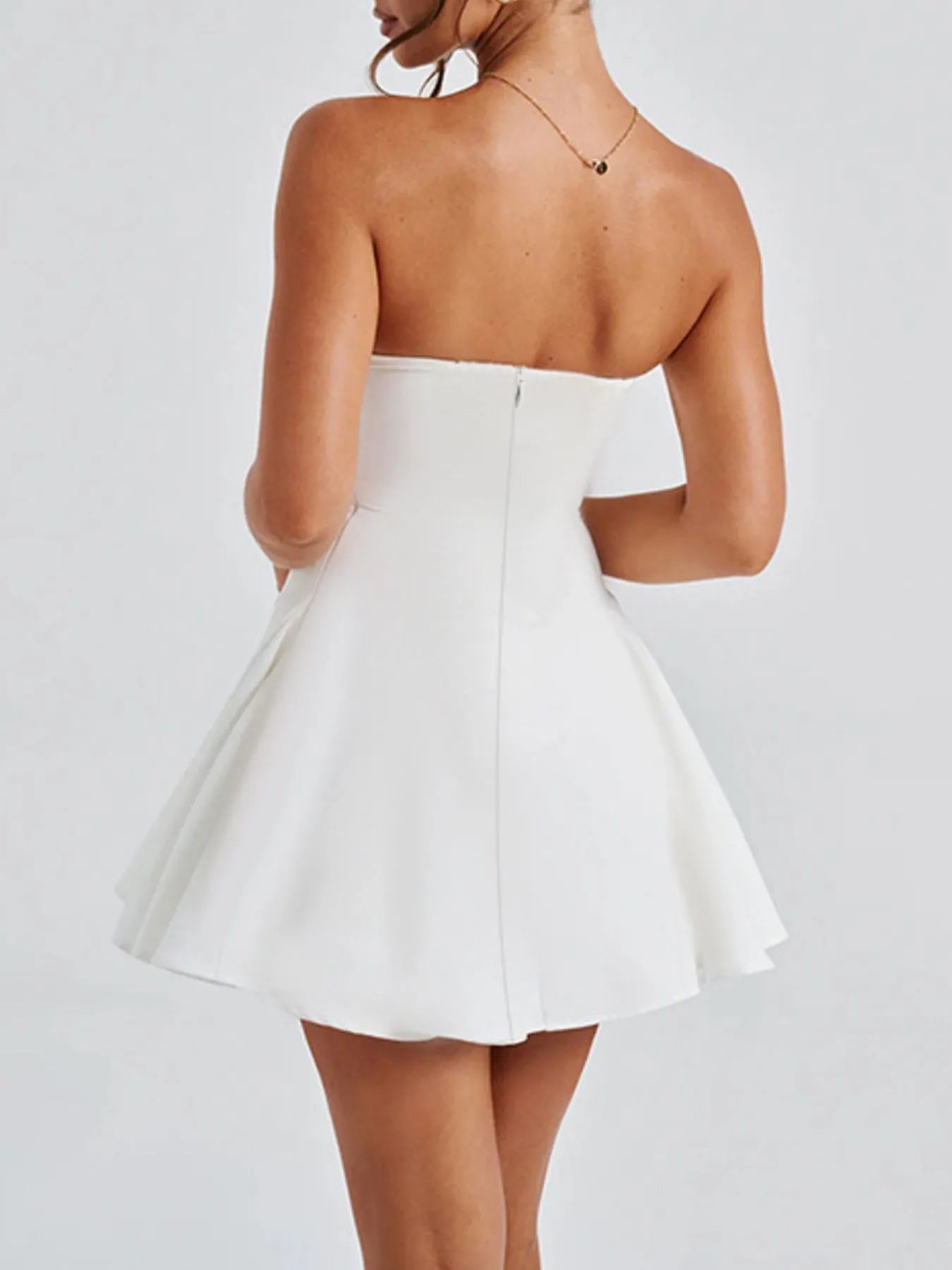 Bow Tube A - Line Mini Dress - Flip Flop Dynasty