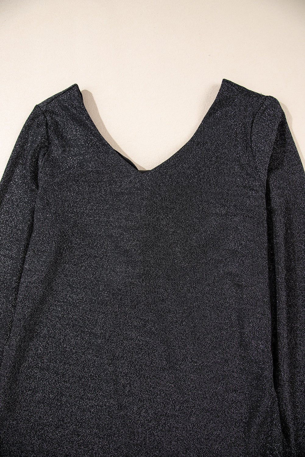 Bowknot V - Neck Long Sleeve Blouse - Flip Flop Dynasty