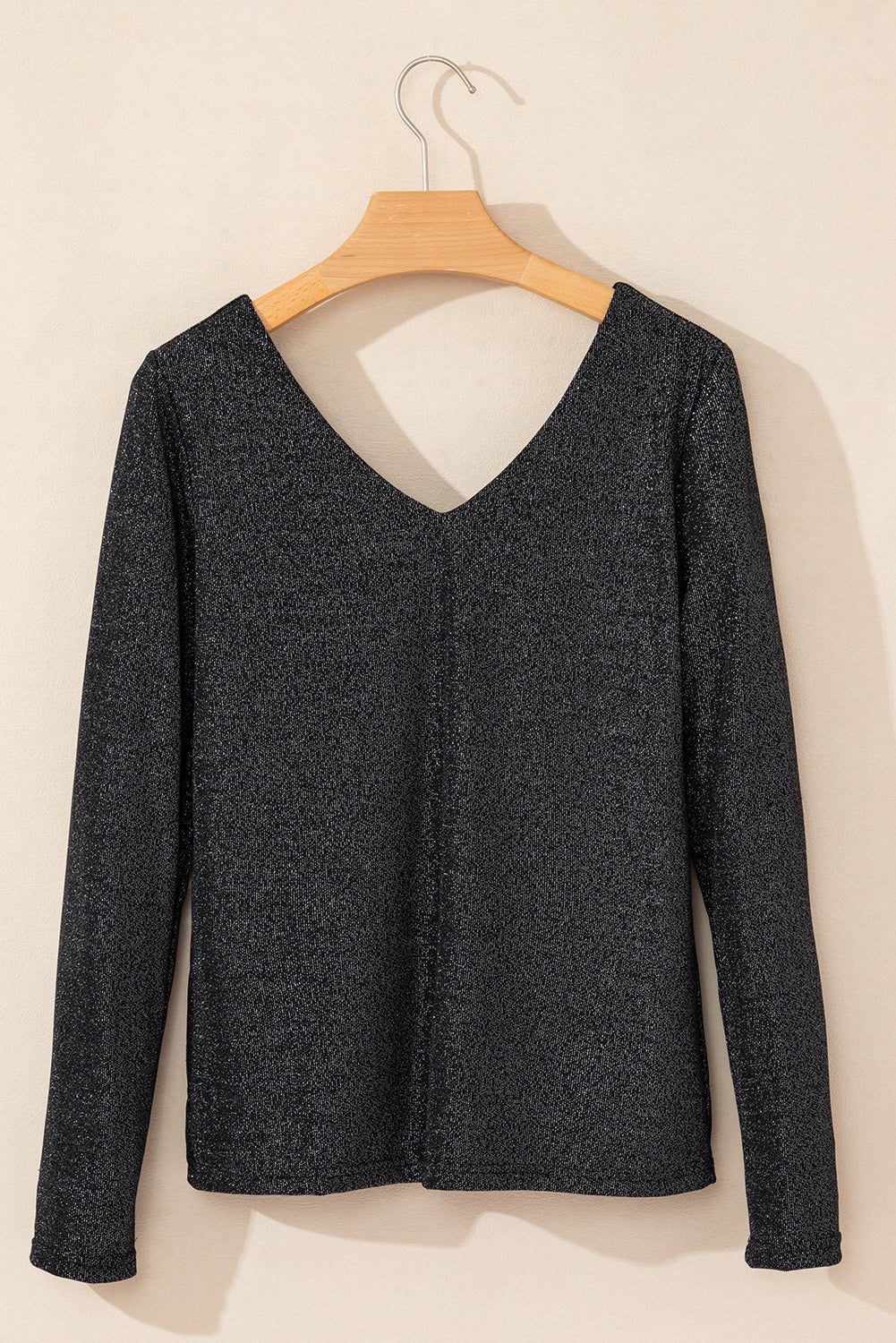 Bowknot V - Neck Long Sleeve Blouse - Flip Flop Dynasty