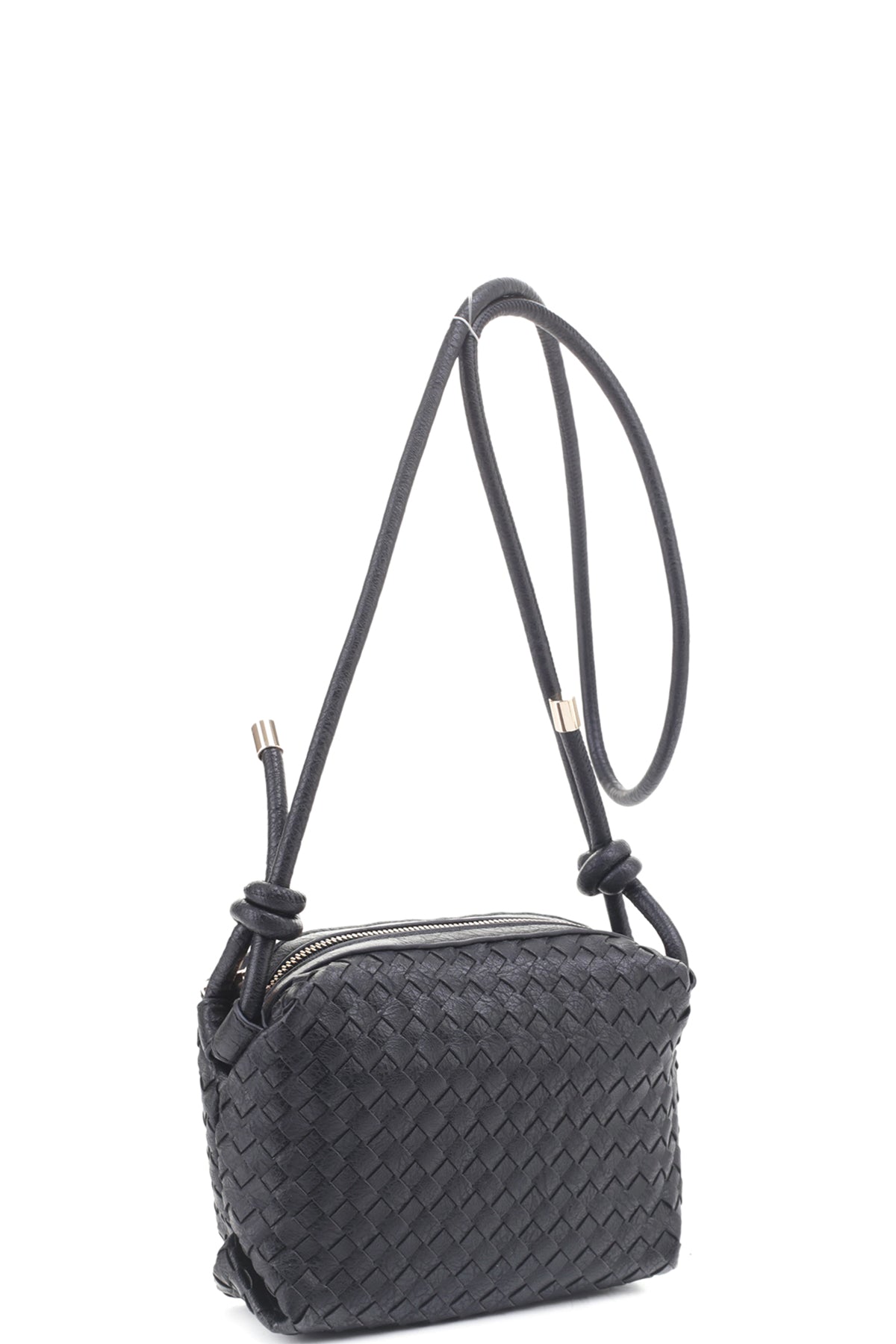 Braid Texture Zipper Crossbody Bag - Flip Flop Dynasty