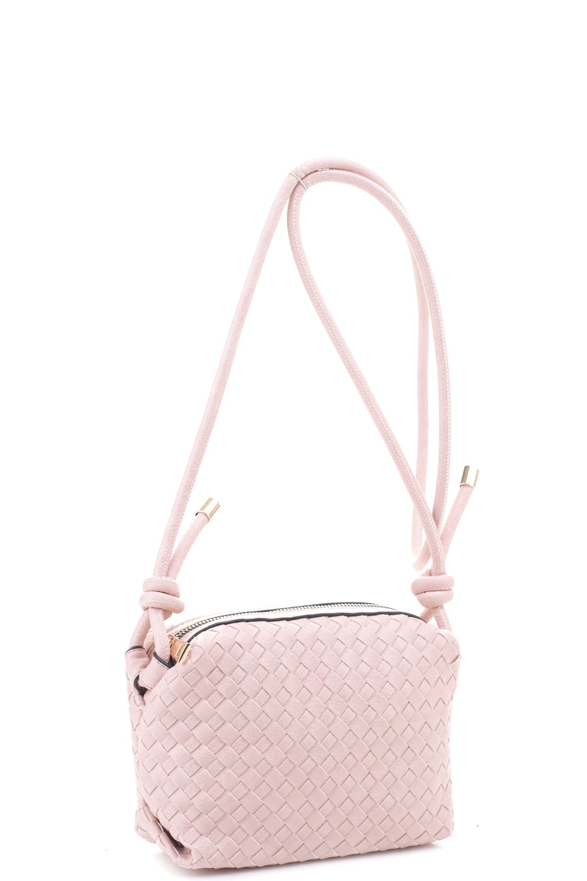 Braid Texture Zipper Crossbody Bag - Flip Flop Dynasty