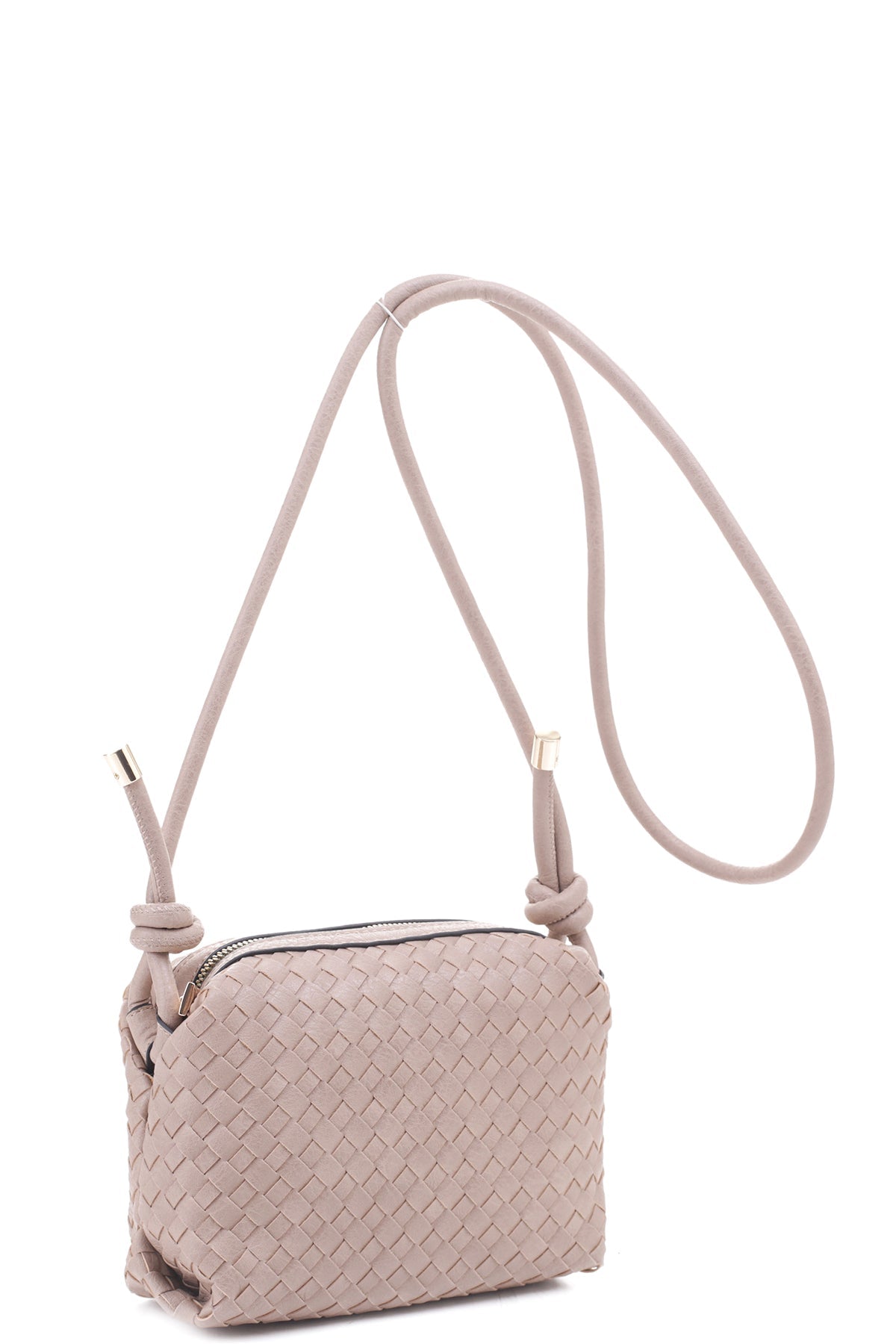 Braid Texture Zipper Crossbody Bag - Flip Flop Dynasty