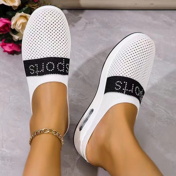 Breathable Mesh Round Toe Sandals - Flip Flop Dynasty