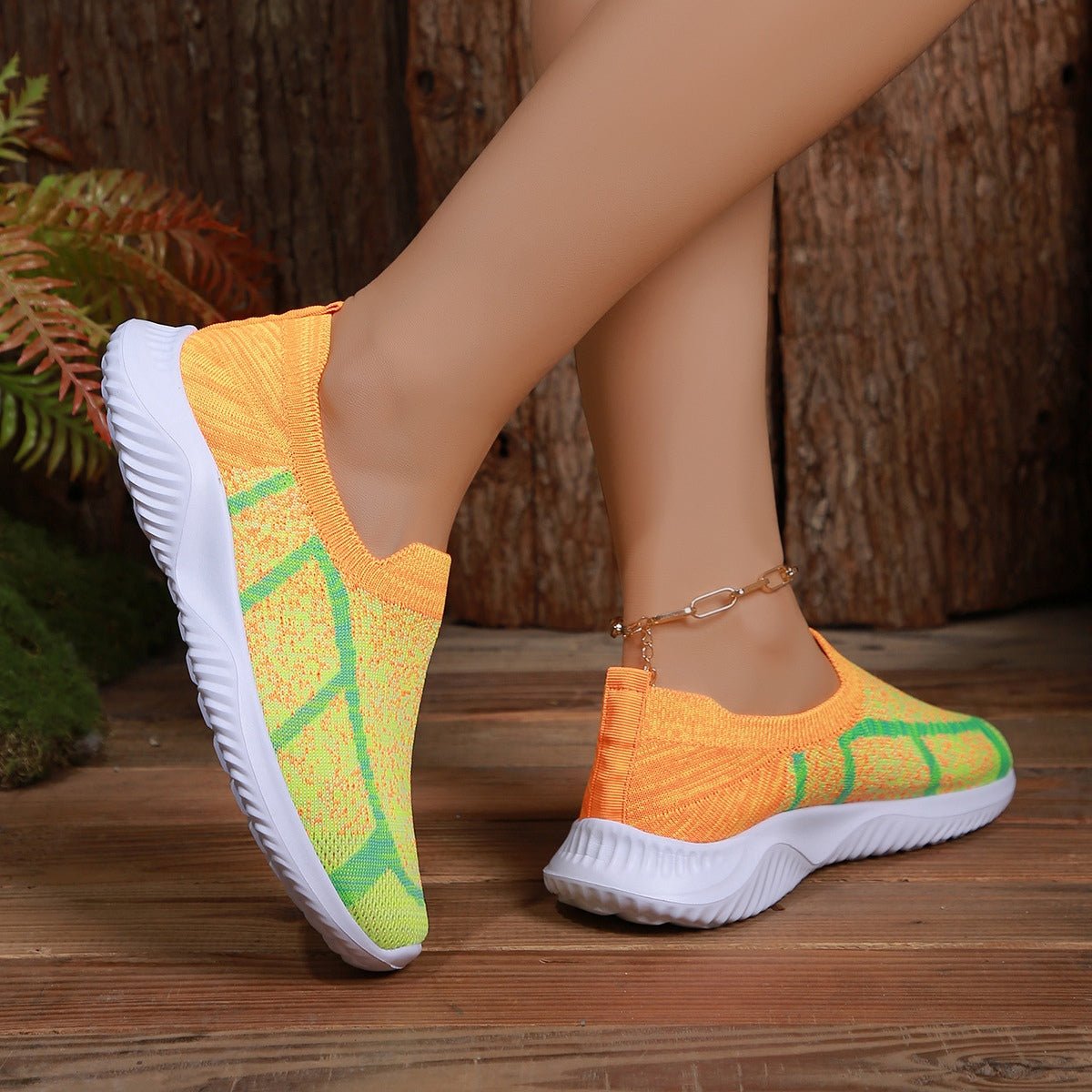 Breathable Mesh Round Toe Sneakers - Flip Flop Dynasty