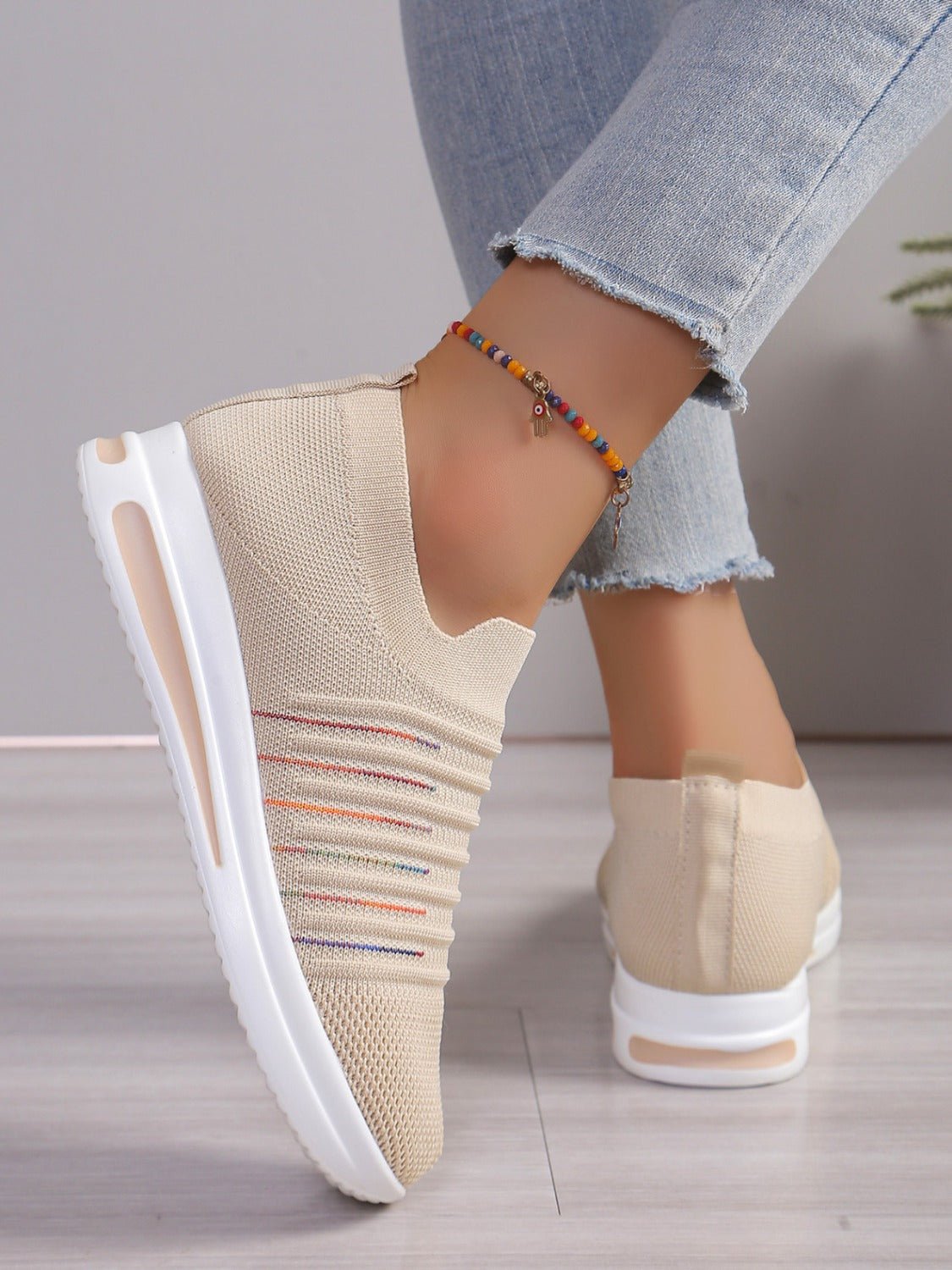 Breathable Mesh Wedge Sneakers - Flip Flop Dynasty