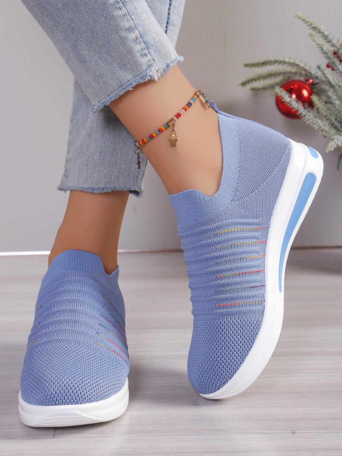 Breathable Mesh Wedge Sneakers - Flip Flop Dynasty