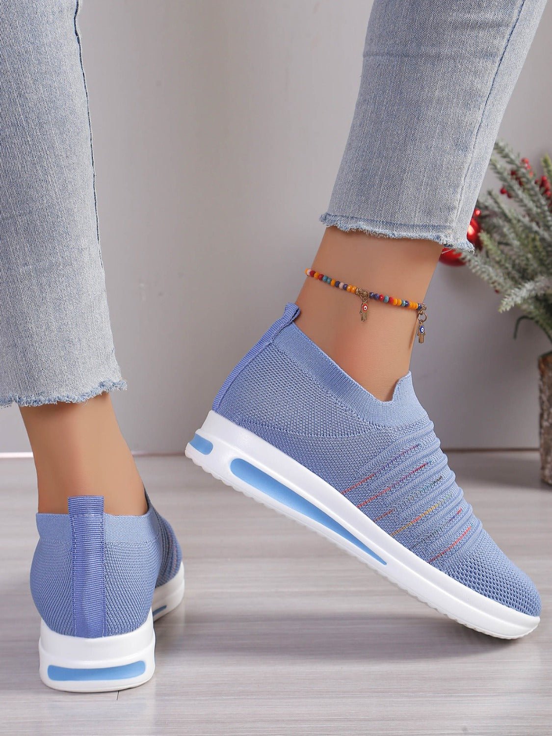 Breathable Mesh Wedge Sneakers - Flip Flop Dynasty