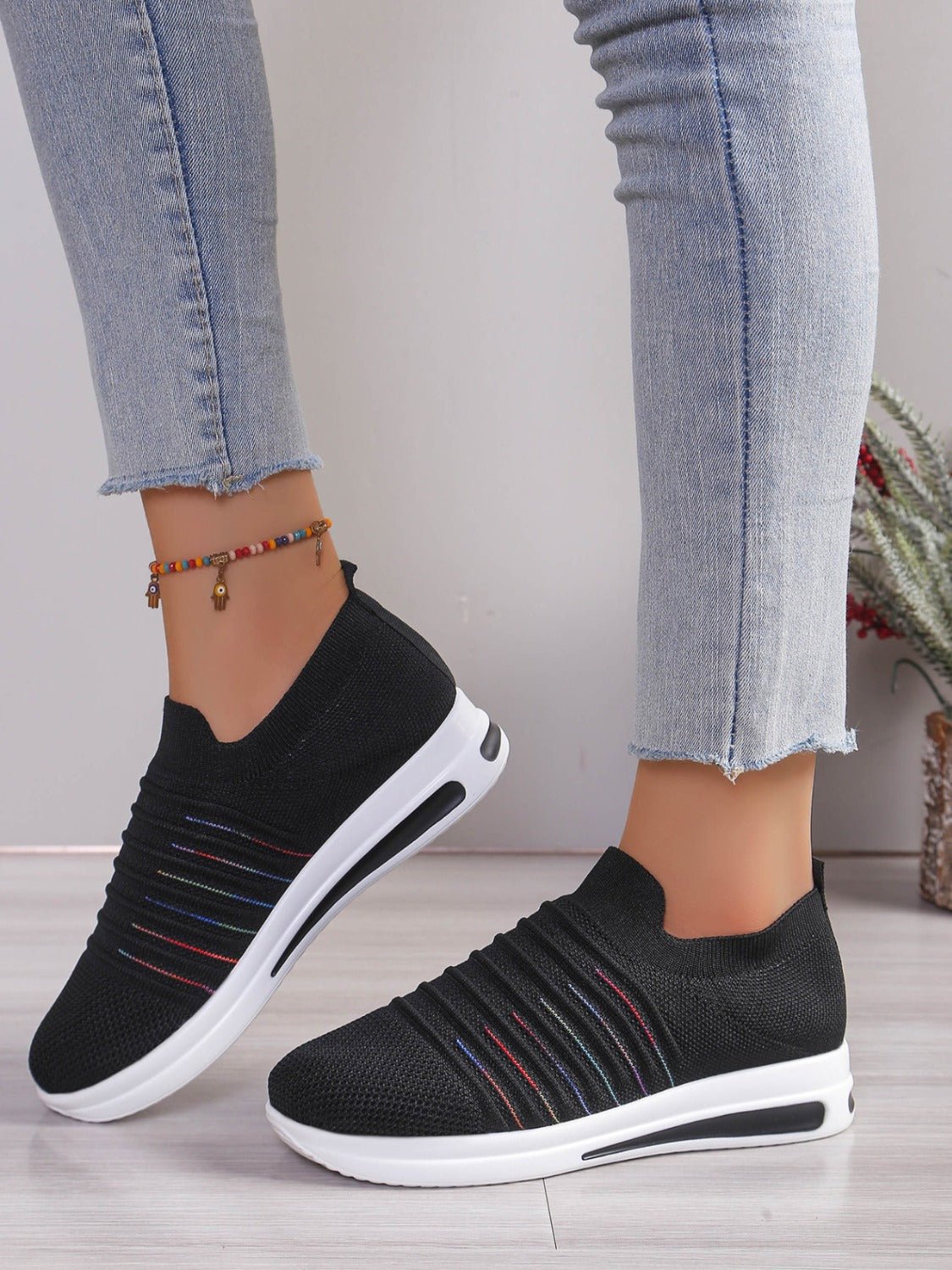 Breathable Mesh Wedge Sneakers - Flip Flop Dynasty