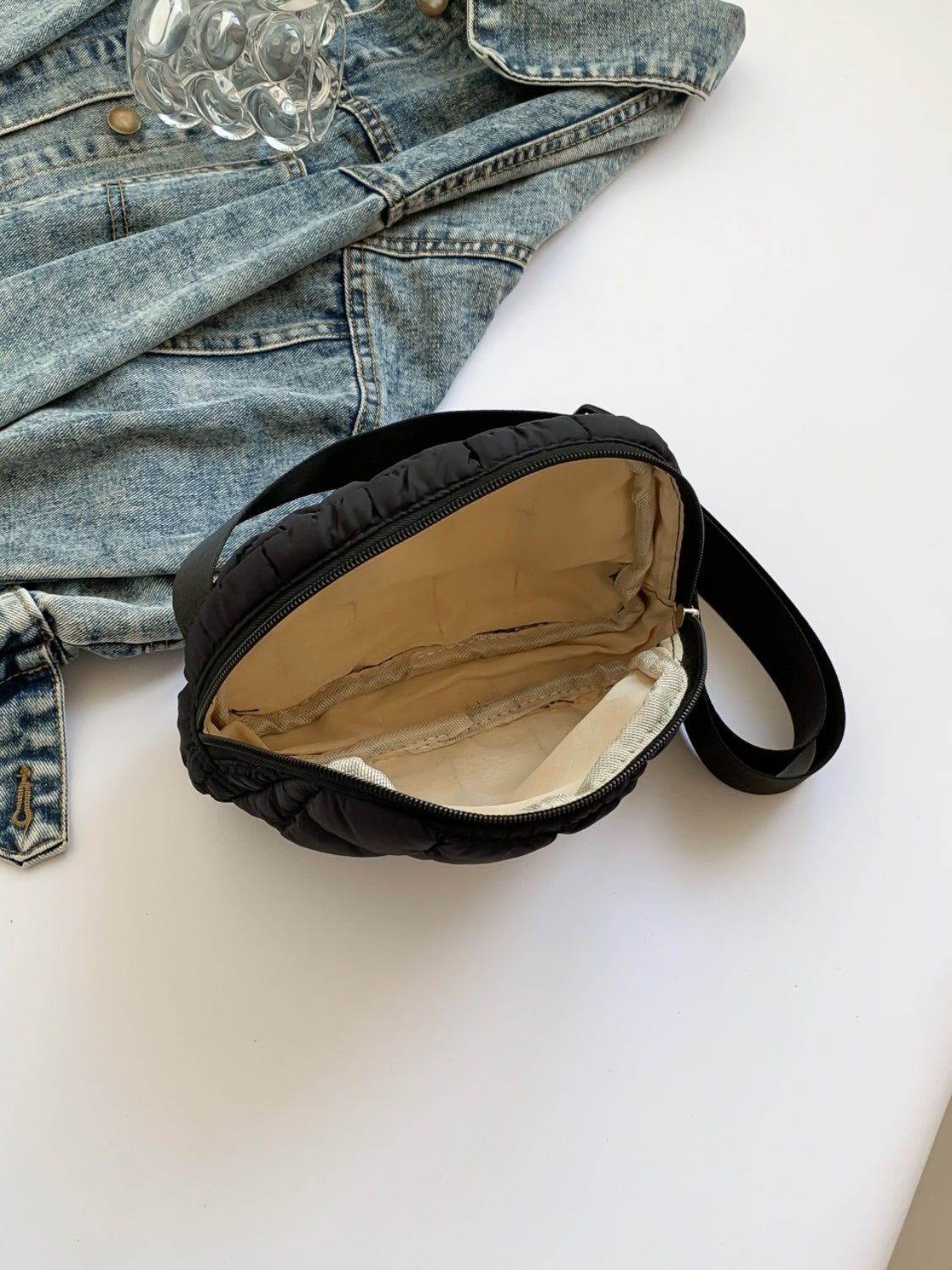 Bubble Texture Adjustable Strap Crossbody Bag - Flip Flop Dynasty