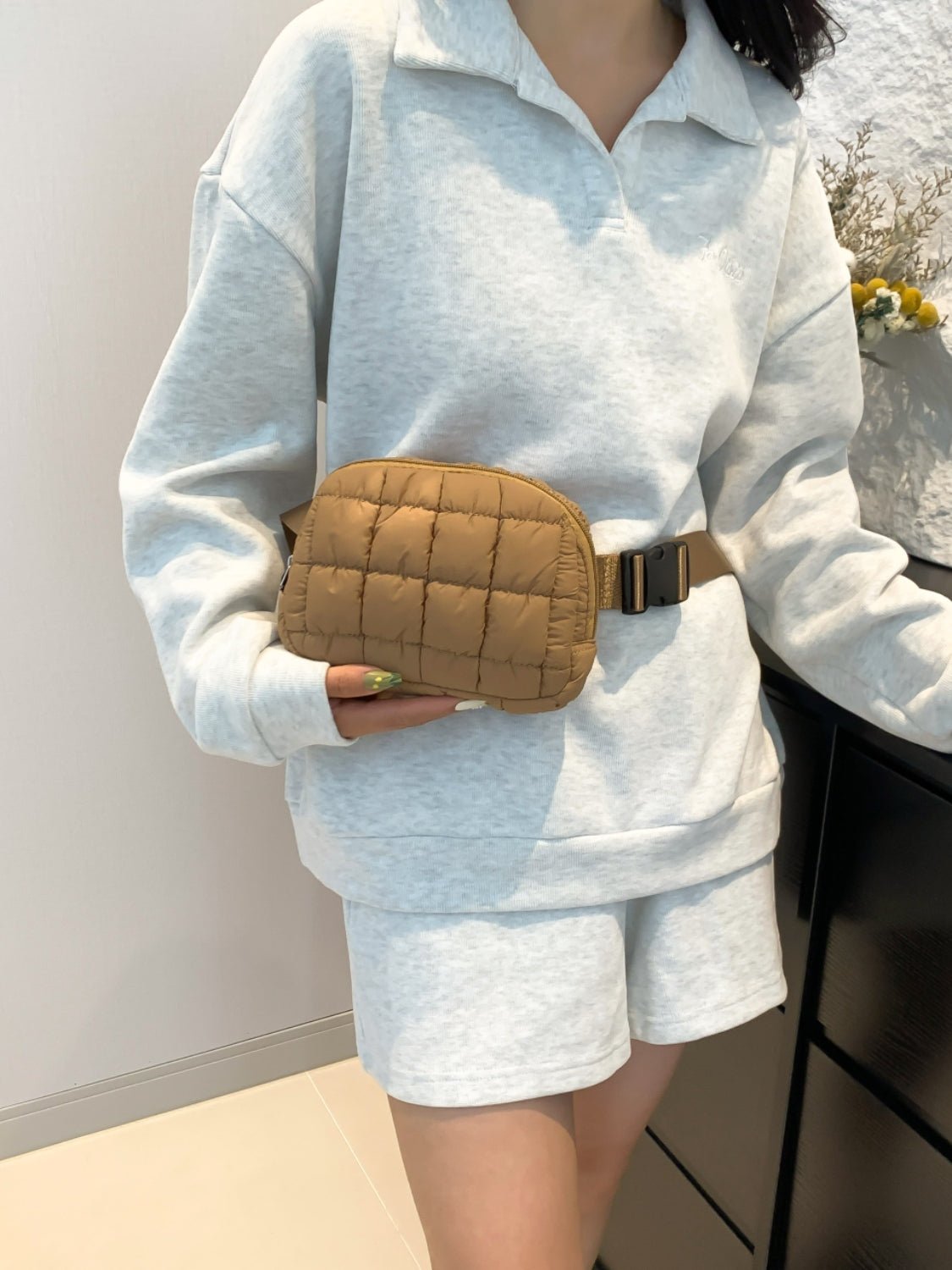 Bubble Texture Adjustable Strap Crossbody Bag - Flip Flop Dynasty