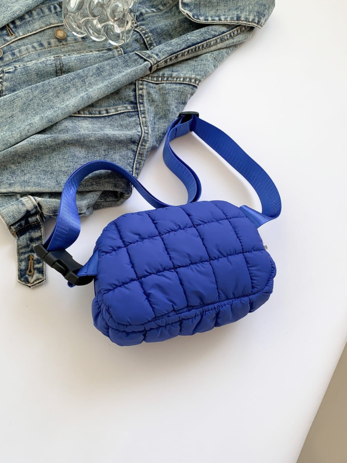 Bubble Texture Adjustable Strap Crossbody Bag - Flip Flop Dynasty