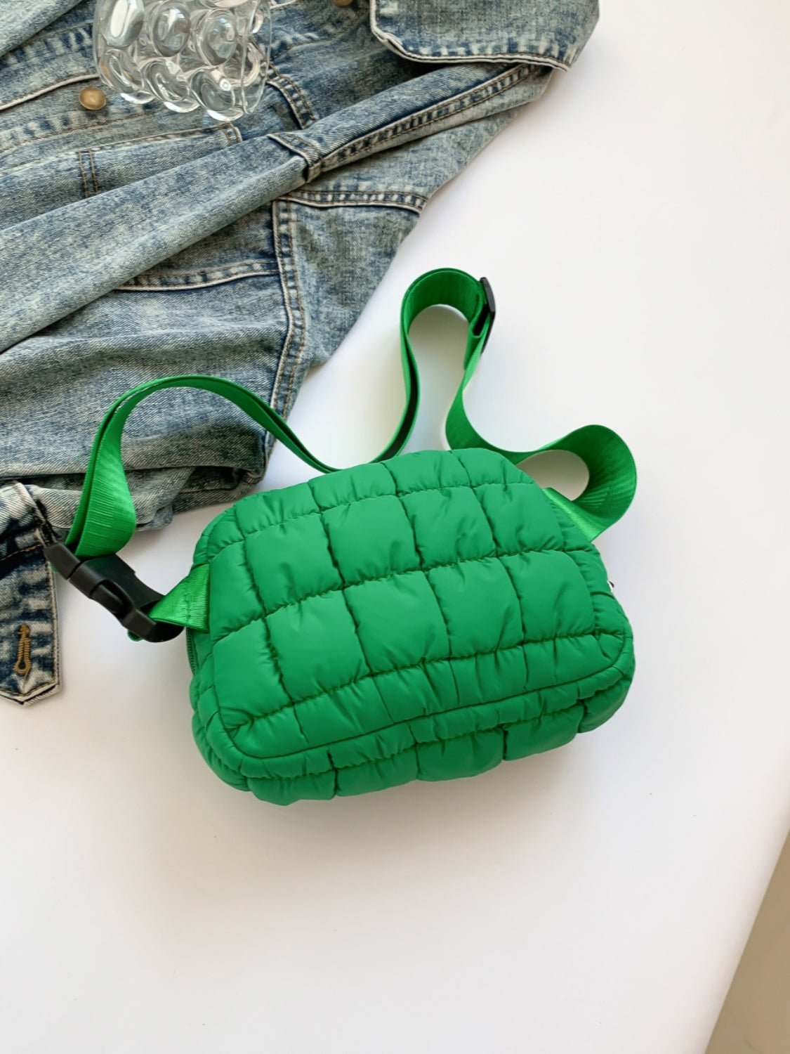 Bubble Texture Adjustable Strap Crossbody Bag - Flip Flop Dynasty