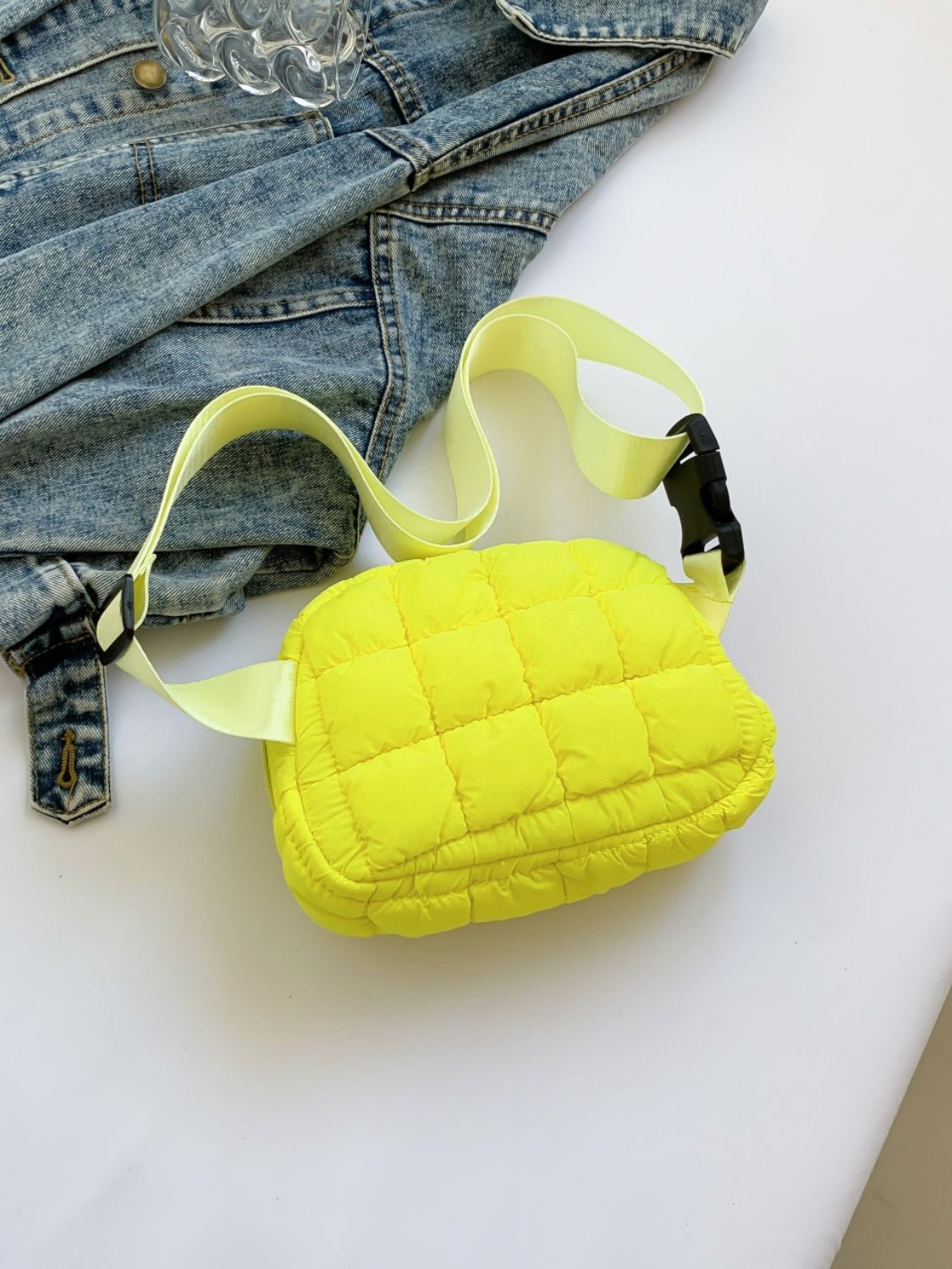 Bubble Texture Adjustable Strap Crossbody Bag - Flip Flop Dynasty