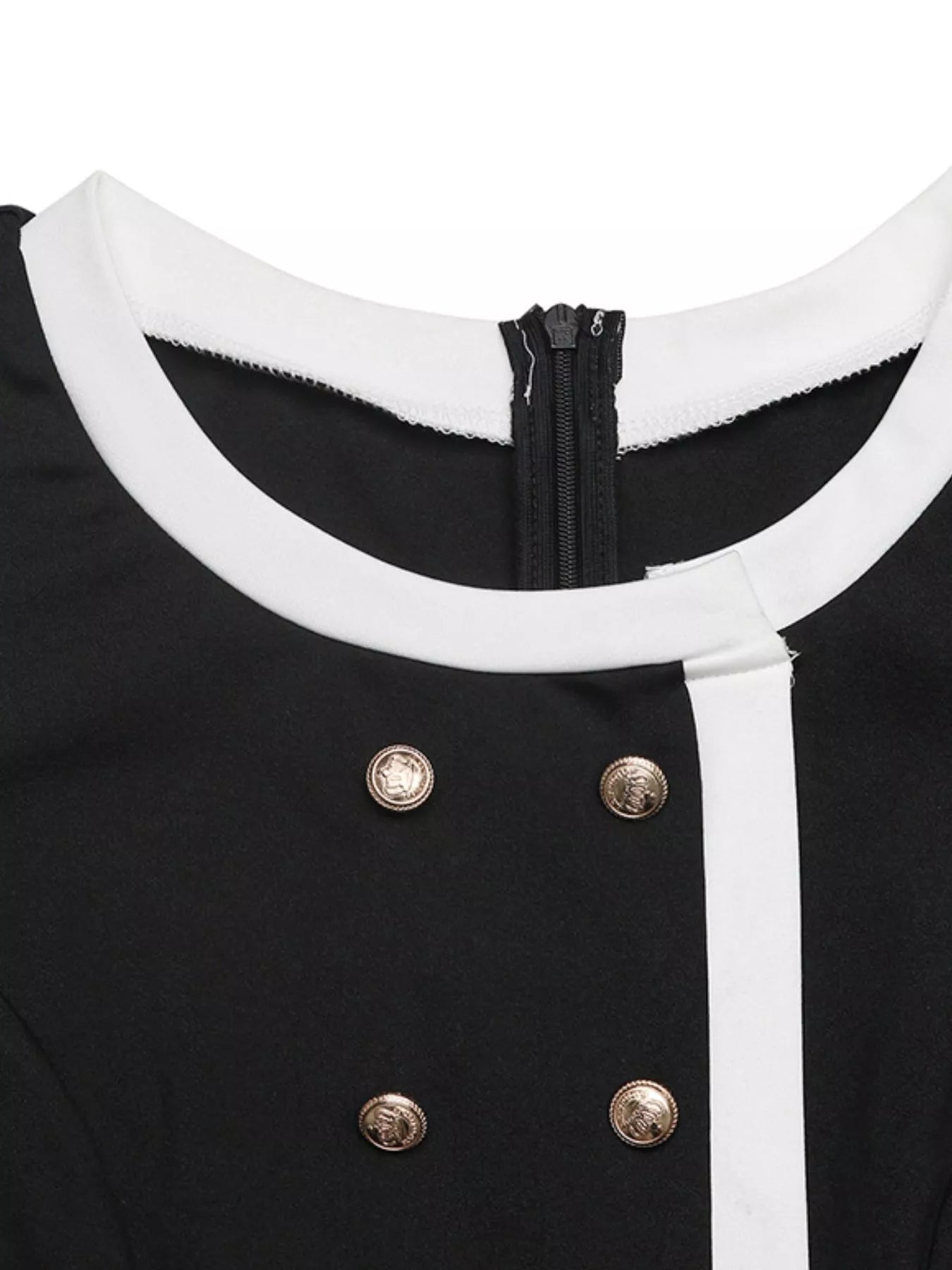 Button - Decor Long Sleeve Wide Leg Jumpsuit - Flip Flop Dynasty