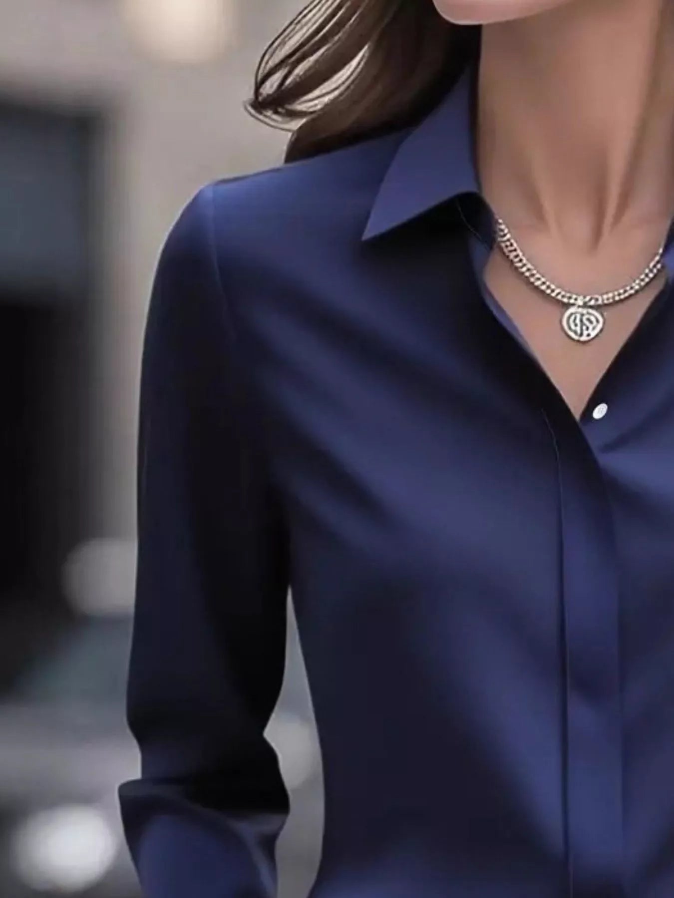 Button Down Collared Neck Long Sleeve Shirt - Flip Flop Dynasty