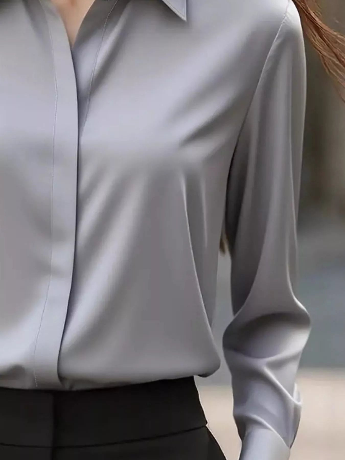 Button Down Collared Neck Long Sleeve Shirt - Flip Flop Dynasty