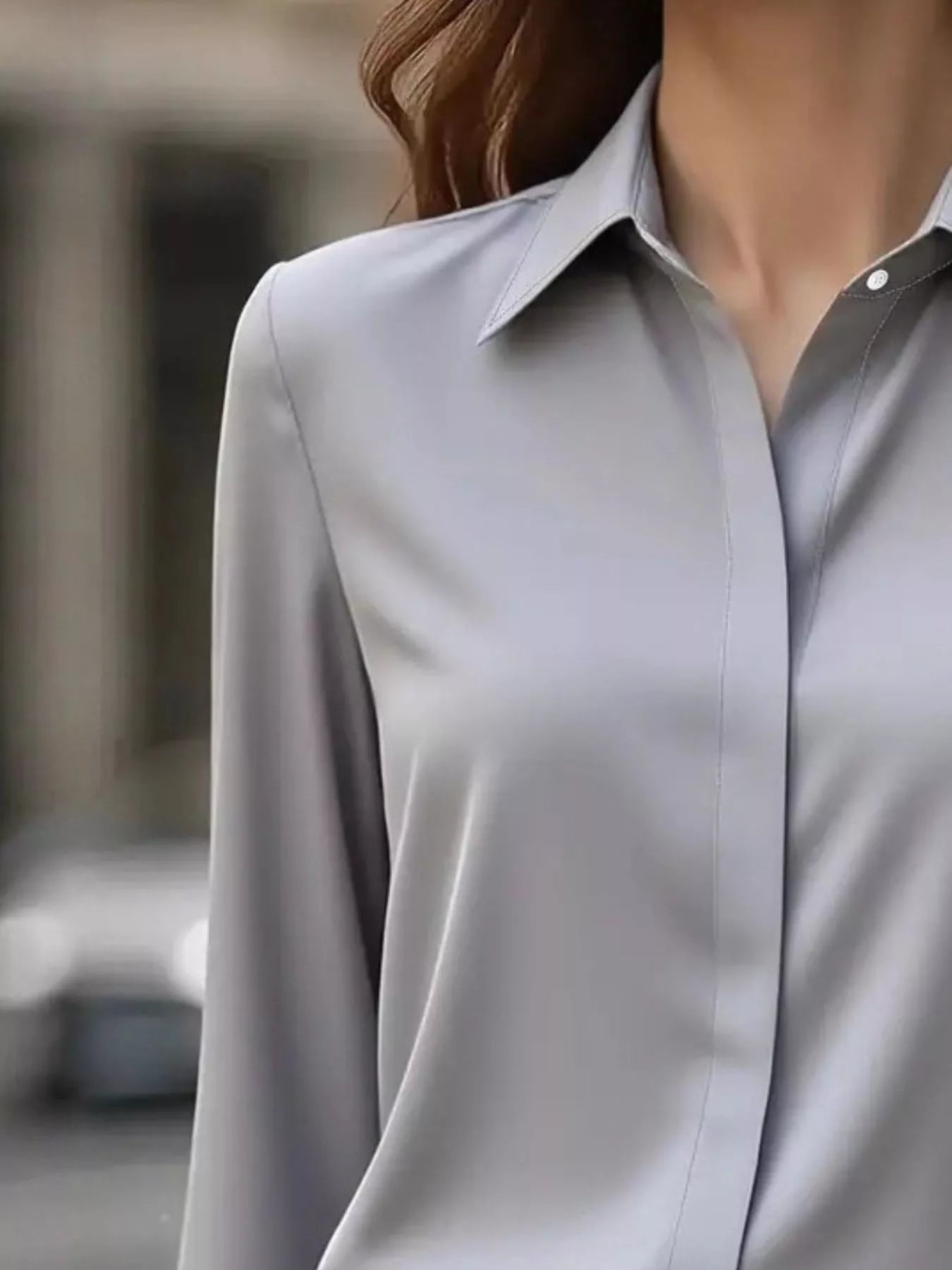 Button Down Collared Neck Long Sleeve Shirt - Flip Flop Dynasty