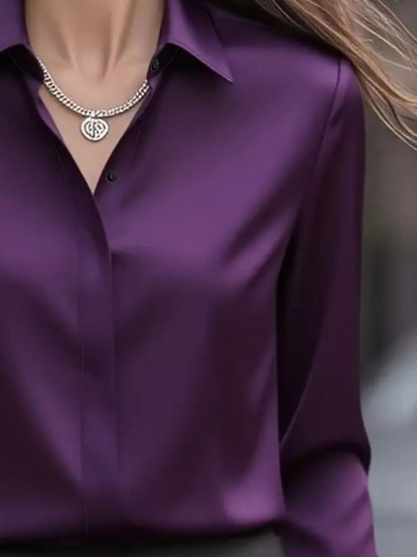 Button Down Collared Neck Long Sleeve Shirt - Flip Flop Dynasty