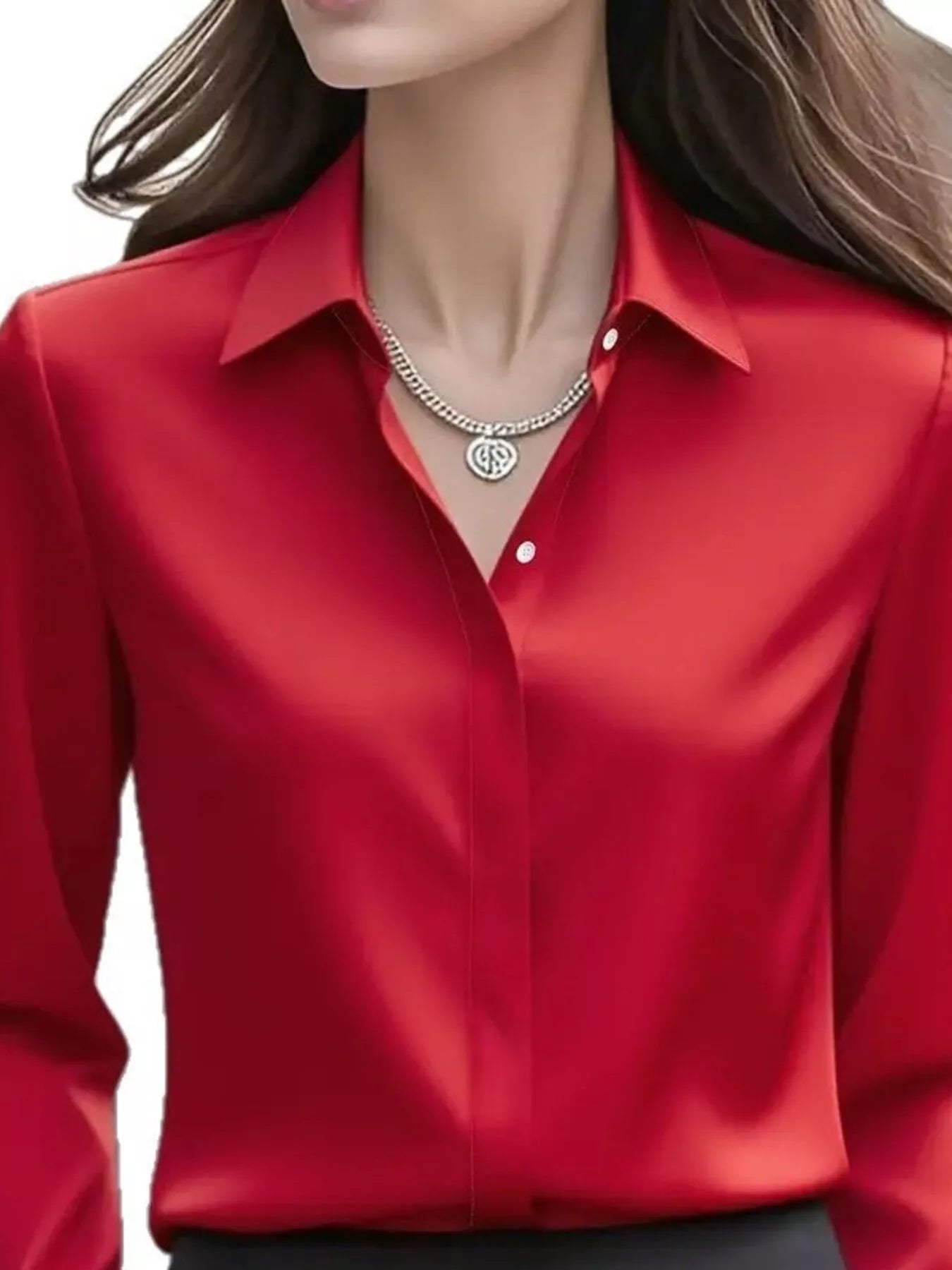 Button Down Collared Neck Long Sleeve Shirt - Flip Flop Dynasty