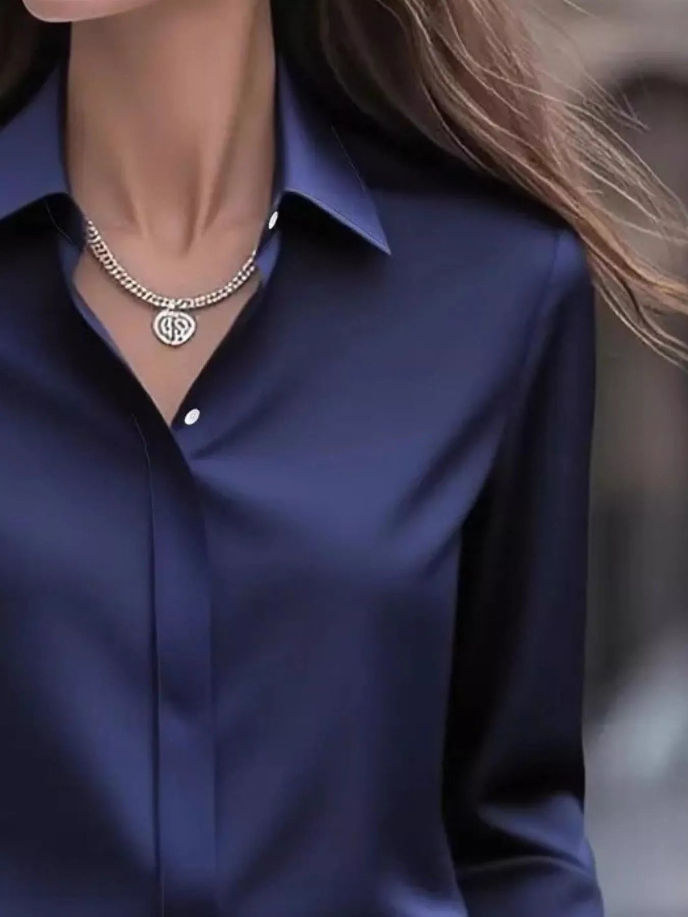 Button Down Collared Neck Long Sleeve Shirt - Flip Flop Dynasty