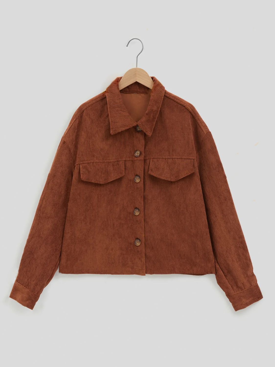 Button Up Long Sleeve Jacket - Flip Flop Dynasty