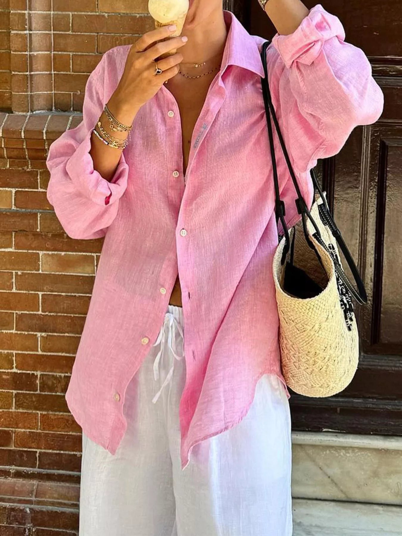 Button Up Long Sleeve Shirt - Flip Flop Dynasty