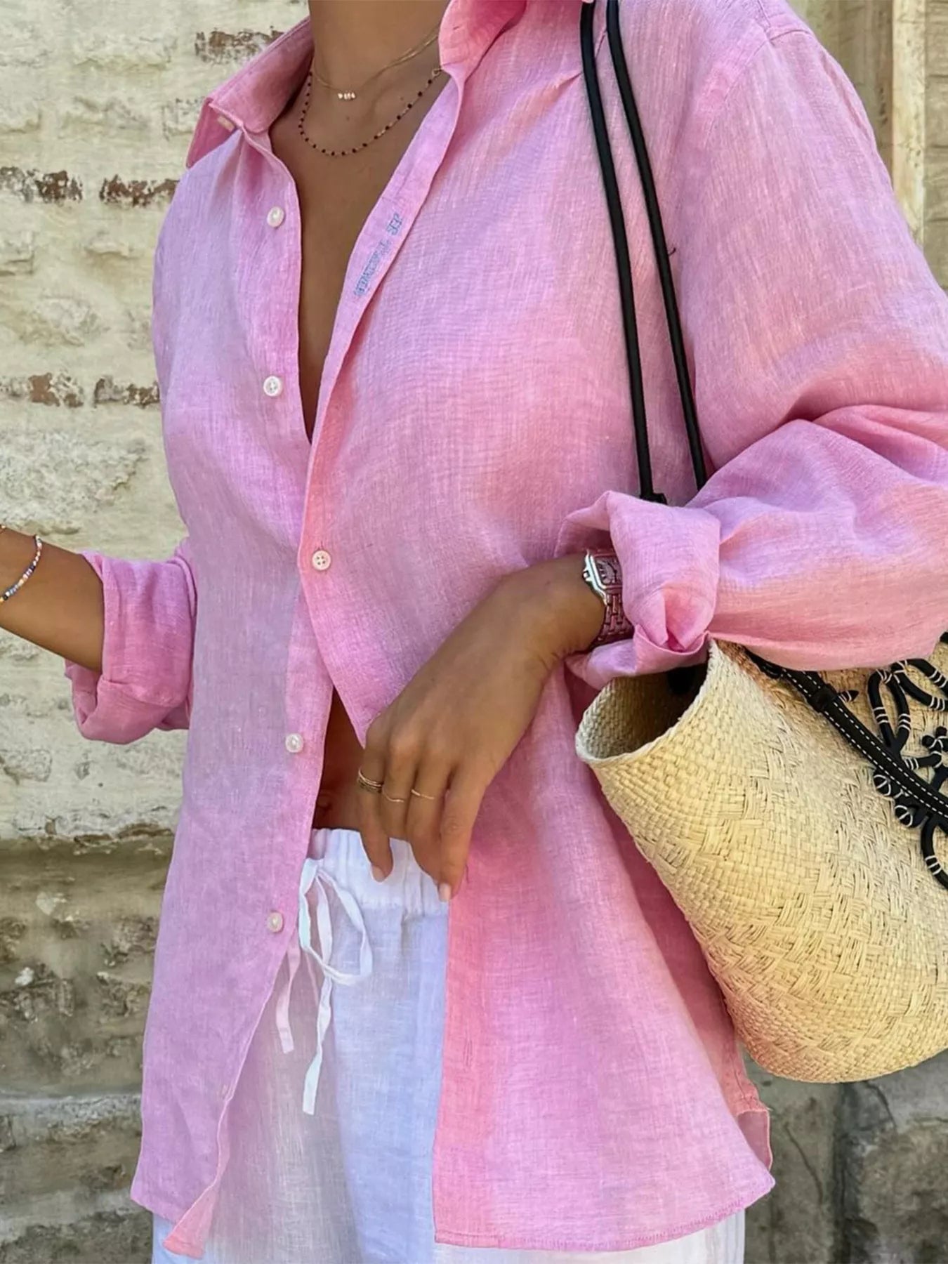 Button Up Long Sleeve Shirt - Flip Flop Dynasty