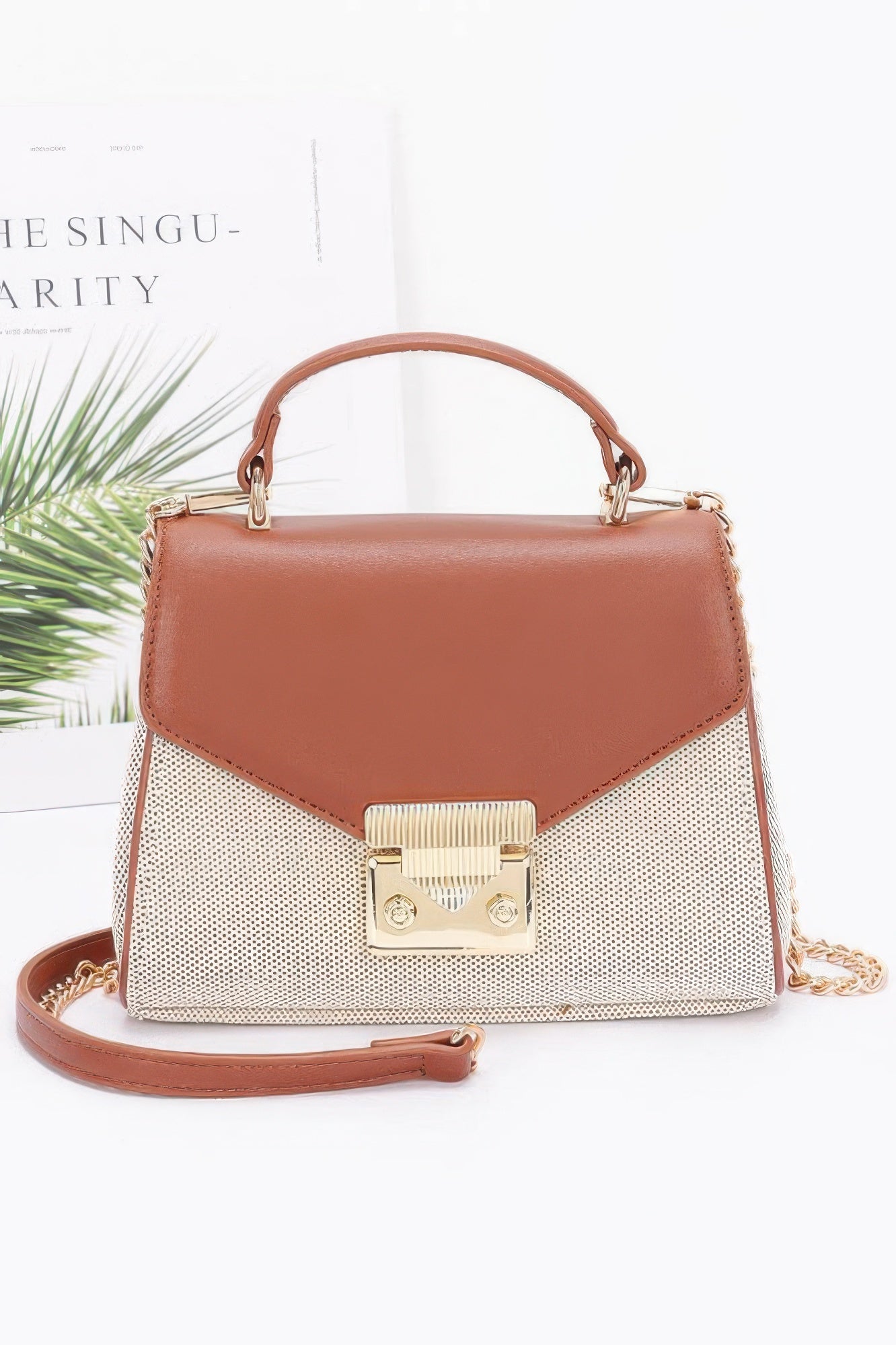 Canvas Top Handle Flap Bag - Flip Flop Dynasty